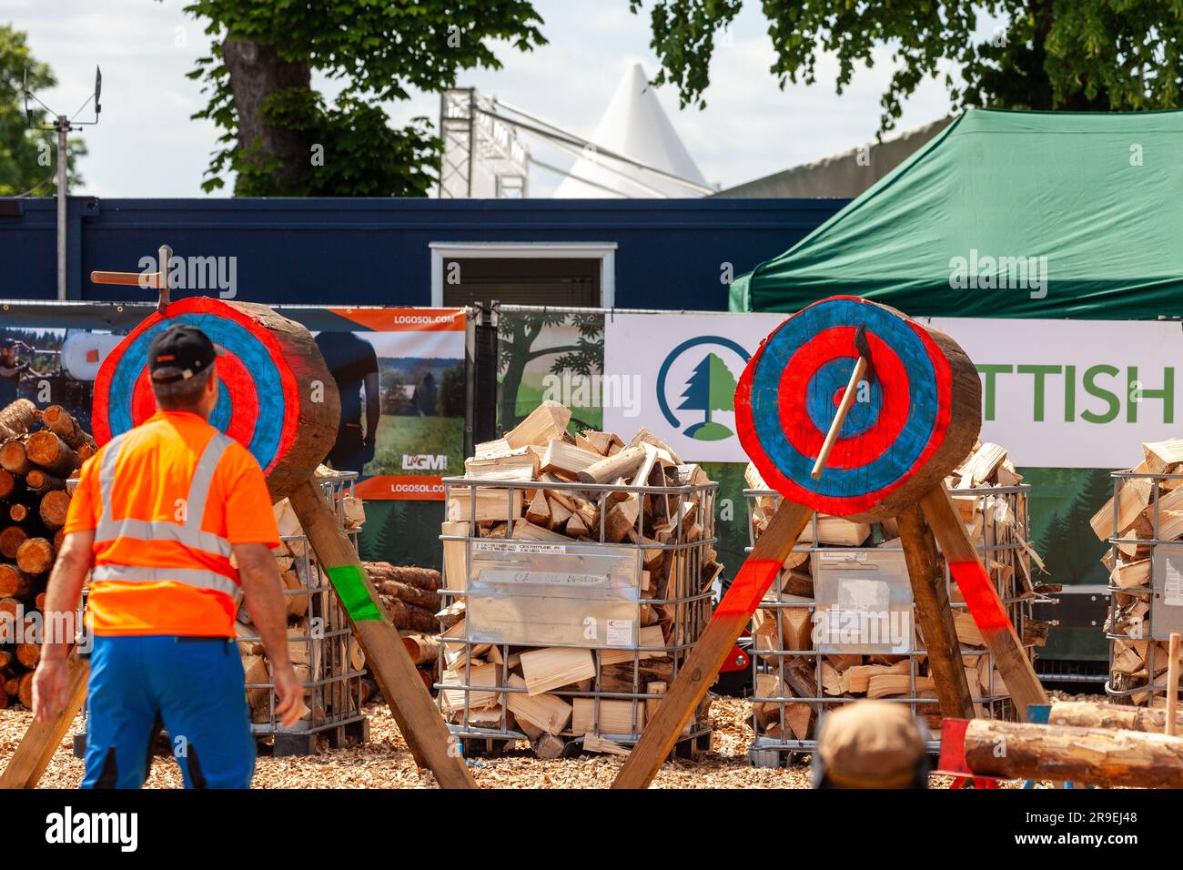 axe throwing competition at the Royal Highland Show, Ingliston