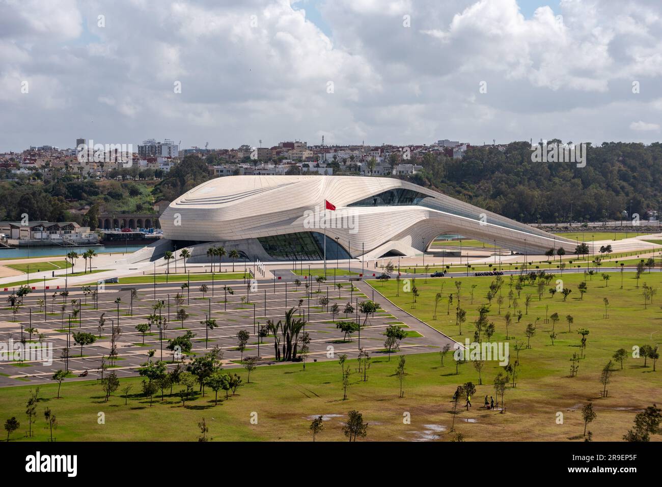 RABAT, MOROCCO - APRIL 09, 2023 - The Grand Theater of Rabat in the new