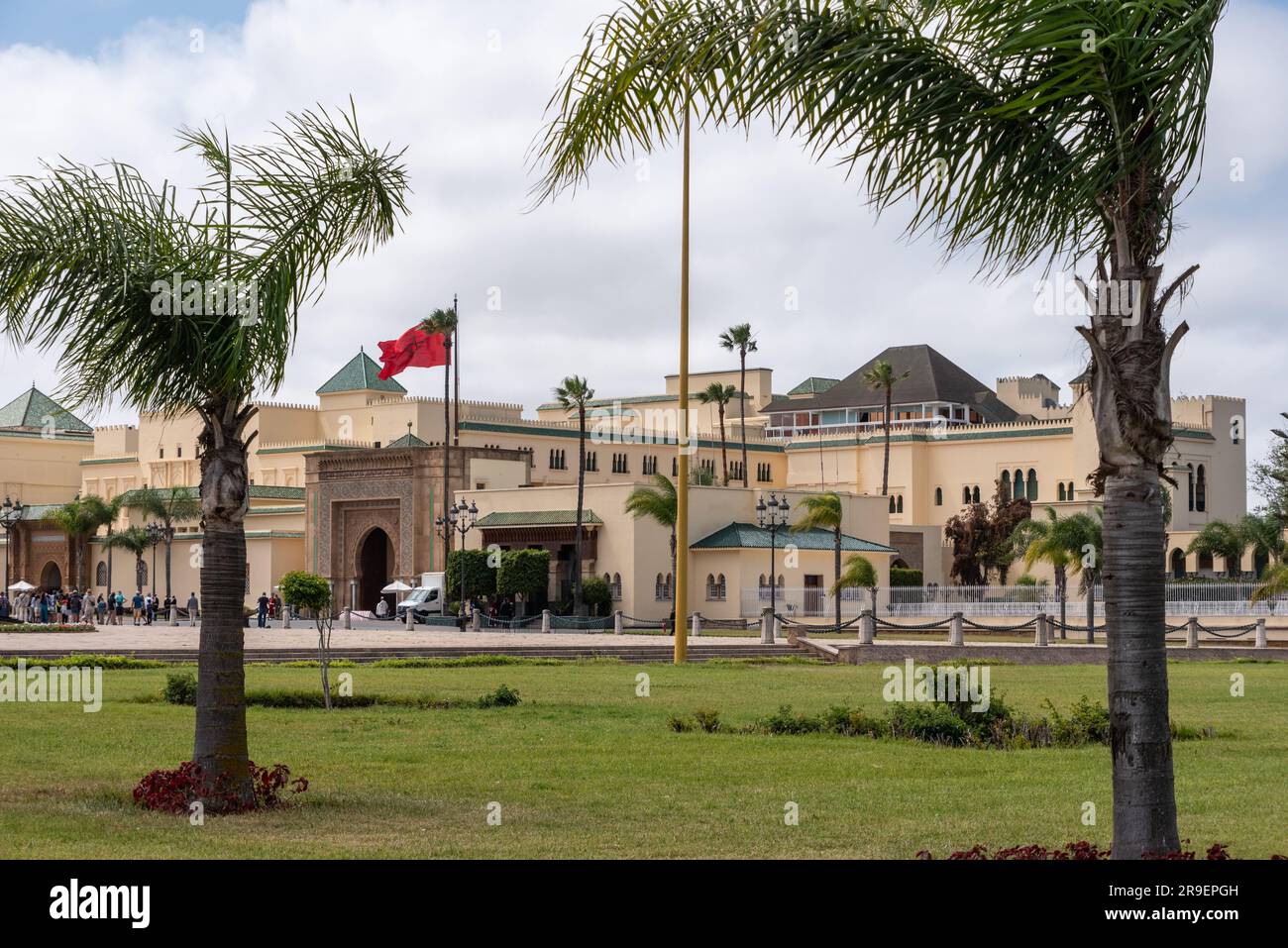 Main entrance of the Royal Palace in Rabat, Morocco Stock Photo Alamy