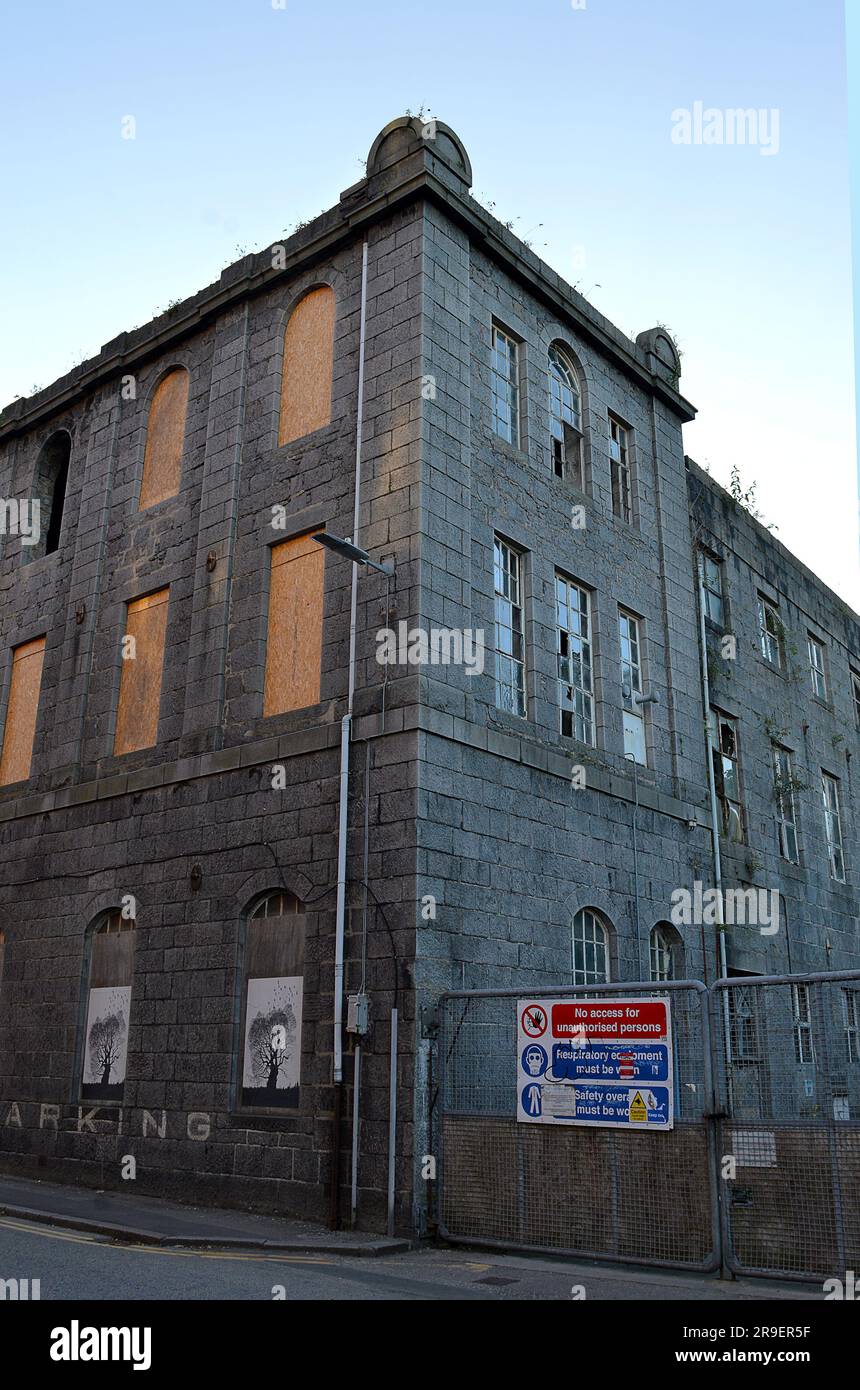 ABERDEEN, SCOTLAND - 24 JUNE 2023: The Grey Mill, at Broadford Works in Maberly Street, Scotland's iron-framed textile mill. Stock Photo