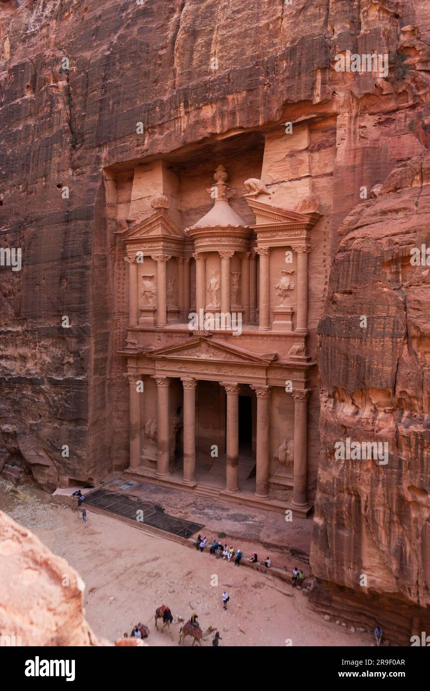 Petra, the ancient stone - hewn city Stock Photo