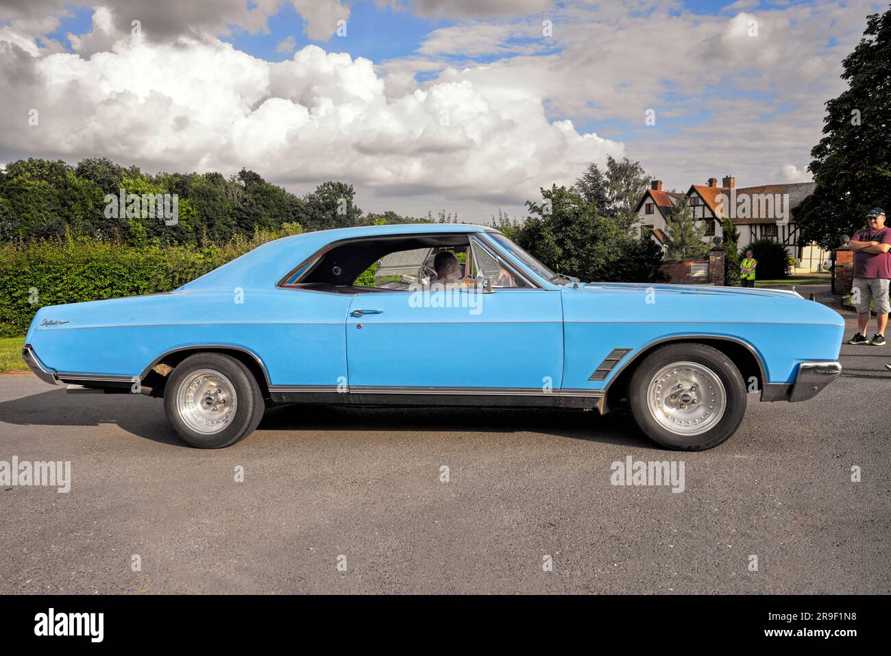 Buick Skylark 1966 blue coupe Stock Photo