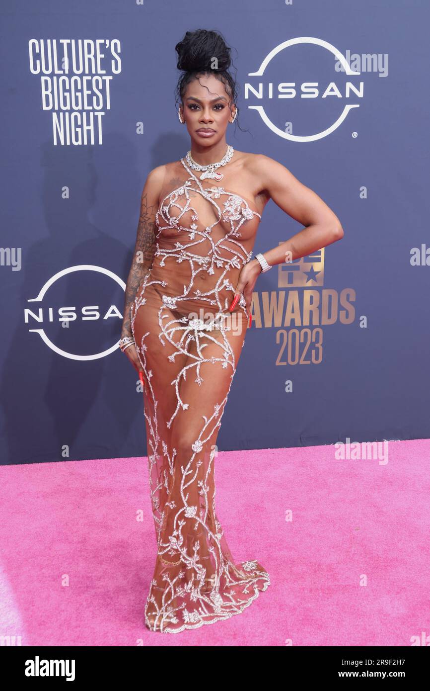 Los Angeles, California. 25/06/2023, Jess Hilarious at the 2023 BET Awards held at the Microsoft Theater on Sunday, June 25, 2023, in Los Angeles, California. (Photo By CraSH/imageSPACE) Credit: Imagespace/Alamy Live News Stock Photo