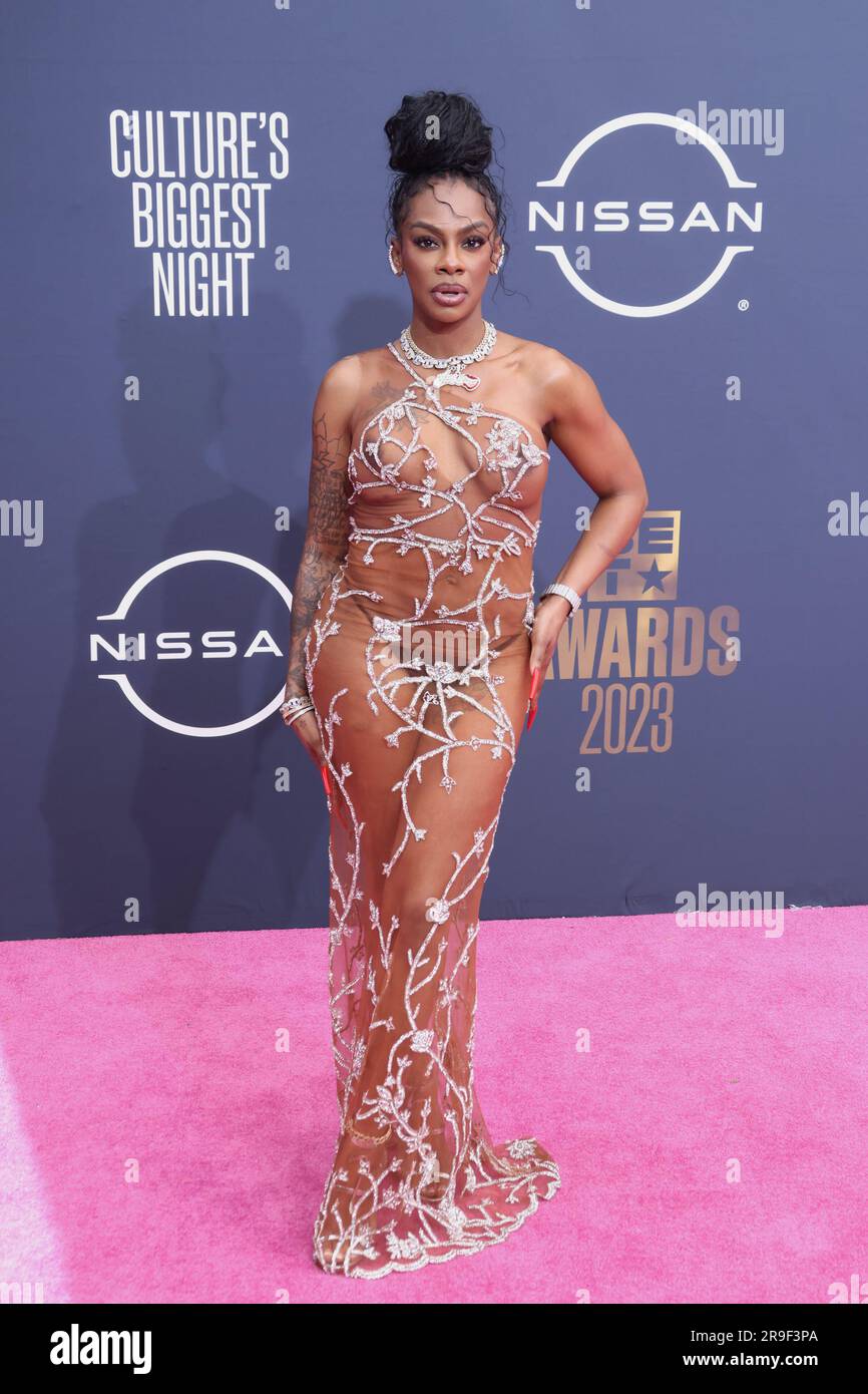 Jess Hilarious at the 2023 BET Awards held at the Microsoft Theater on Sunday, June 25, 2023, in Los Angeles, California. (Photo By CraSH/imageSPACE)/Sipa USA Credit: Sipa USA/Alamy Live News Stock Photo