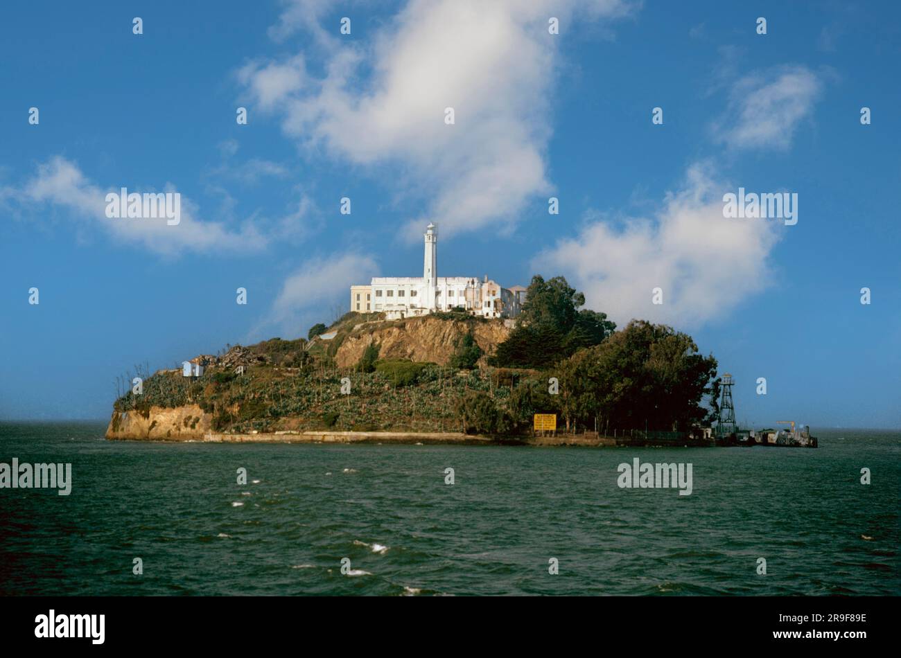 Alcatraz Island and Penitentiary, San Francisco Bay, California Stock Photo