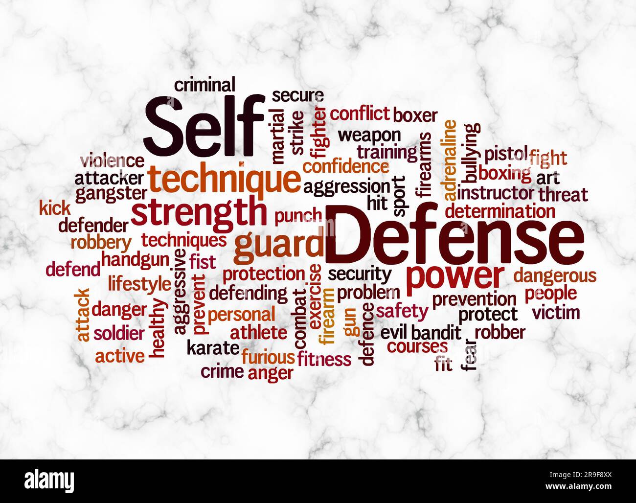 Word Cloud with SELF DEFENSE concept create with text only Stock Photo ...