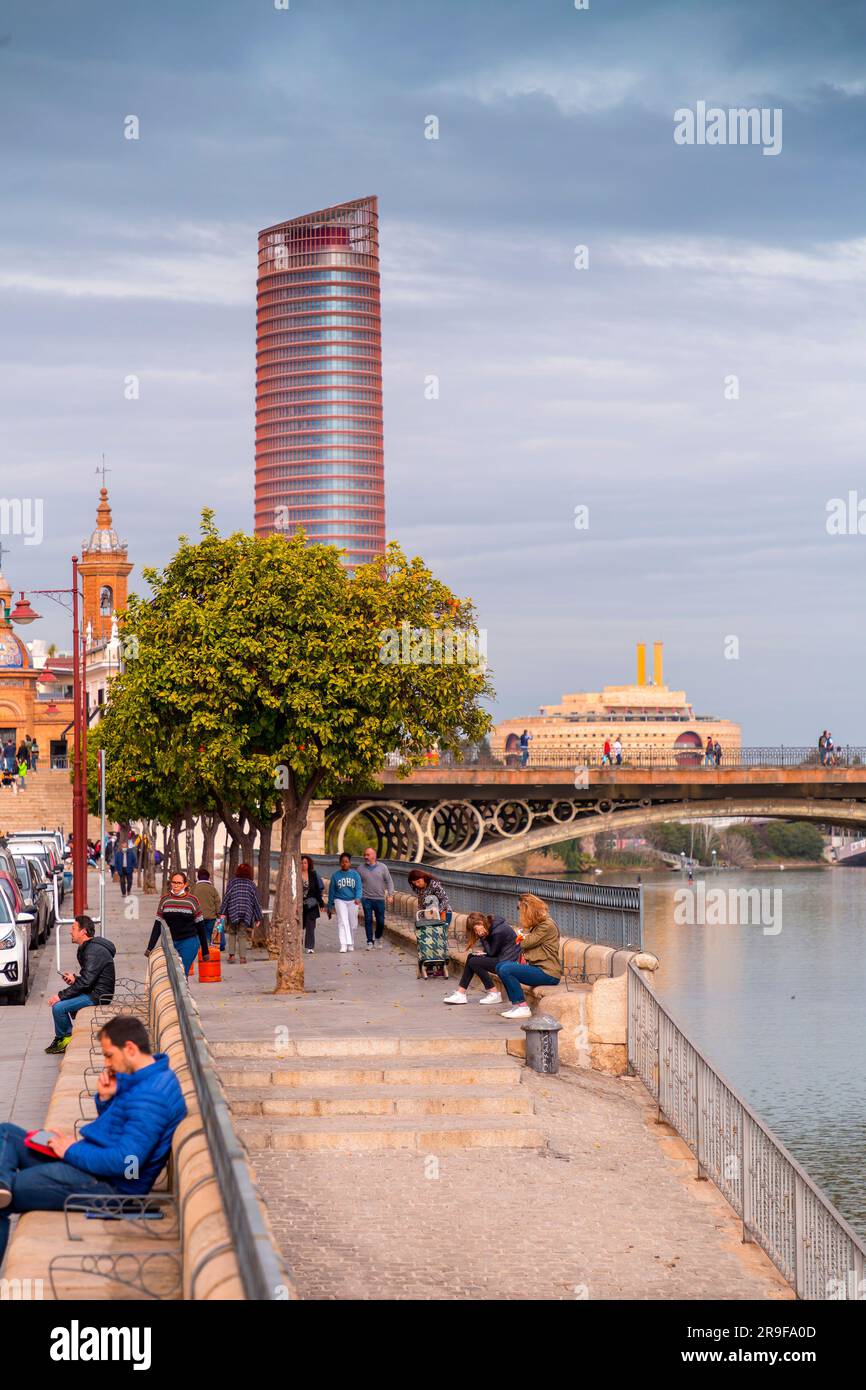 Sevilla tower known cajasol hi-res stock photography and images - Alamy