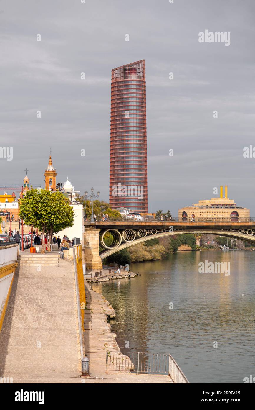 Sevilla tower known cajasol hi-res stock photography and images - Alamy