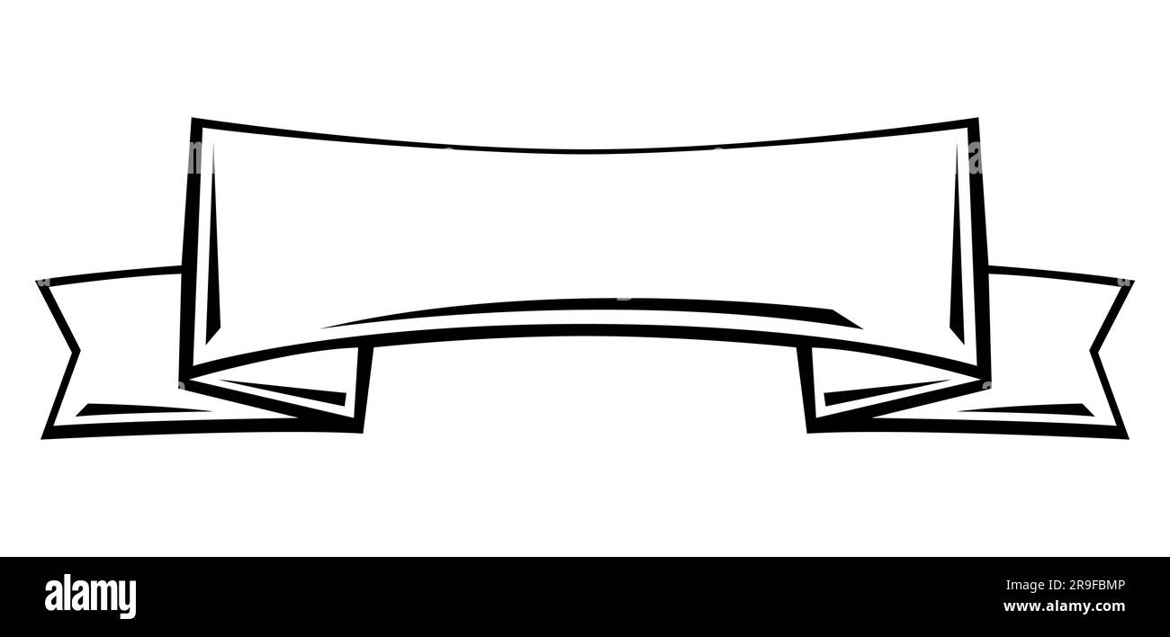 Illustration of cartoon ribbon. Pop art creative image Stock Vector ...