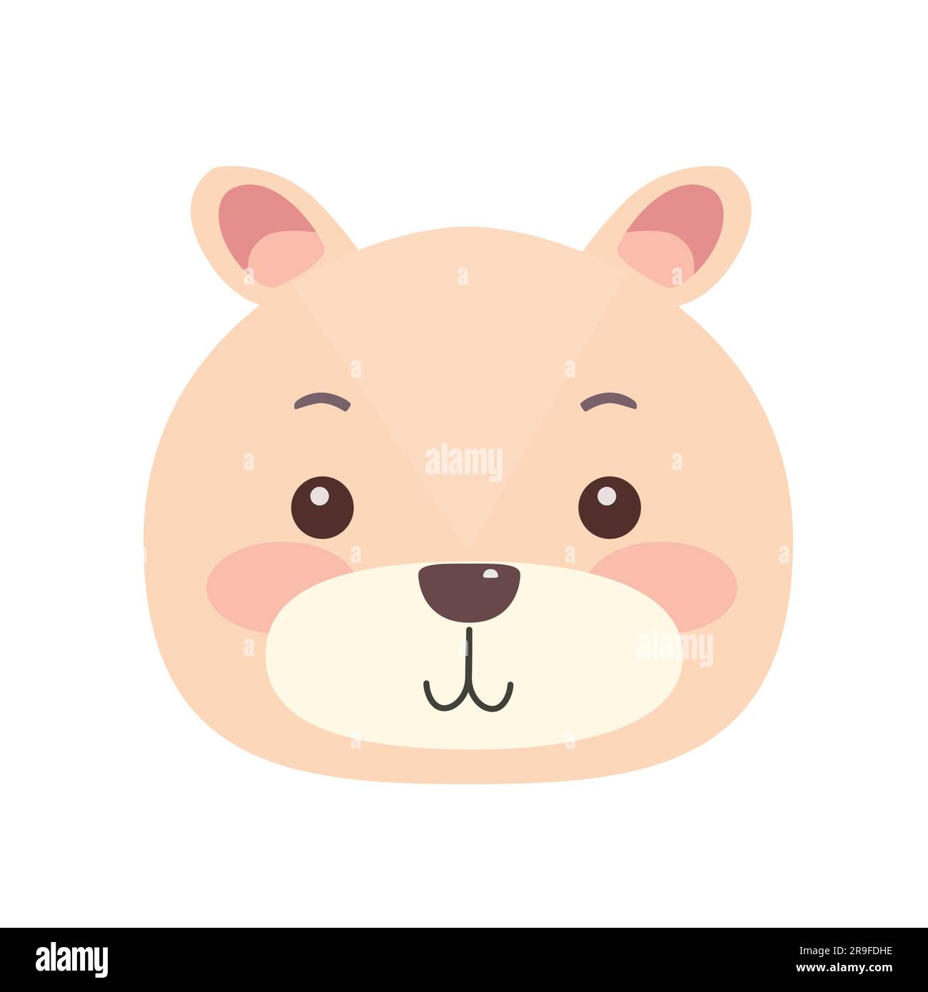 Cute Catroon Animal Vector Illustration Stock Vector Image & Art - Alamy