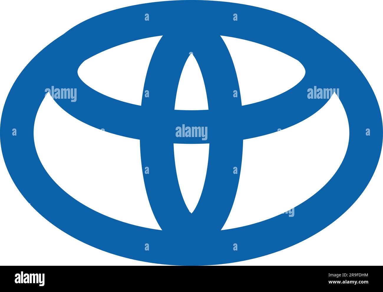 Toyota logo icon car brand sign symbol famous label identity style Top automotive industry leader art design vector. Black automobile emblem sign Stock Vector