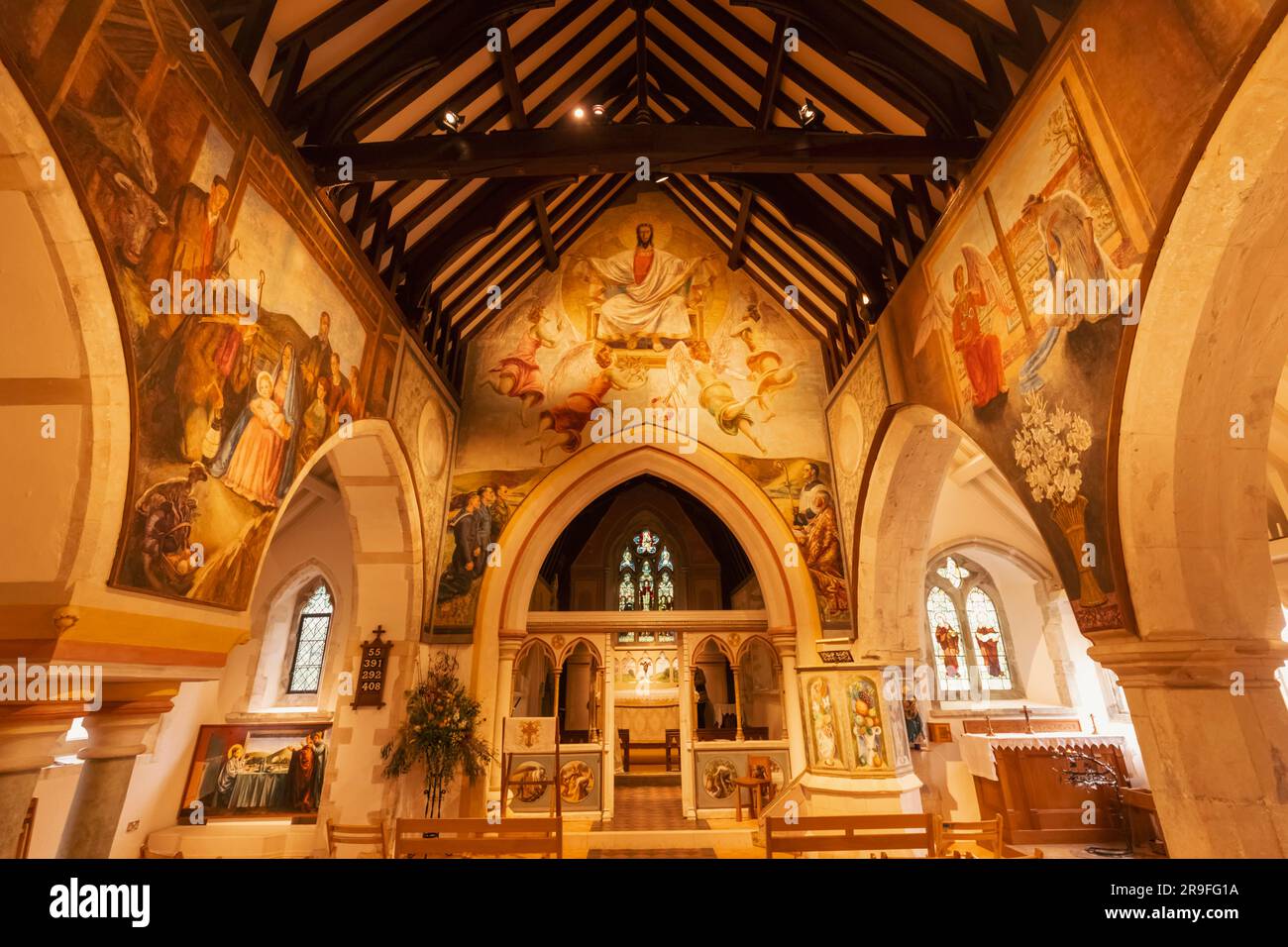 England, Sussex, East Sussex, Berwick, Berwick Church aka St Michael