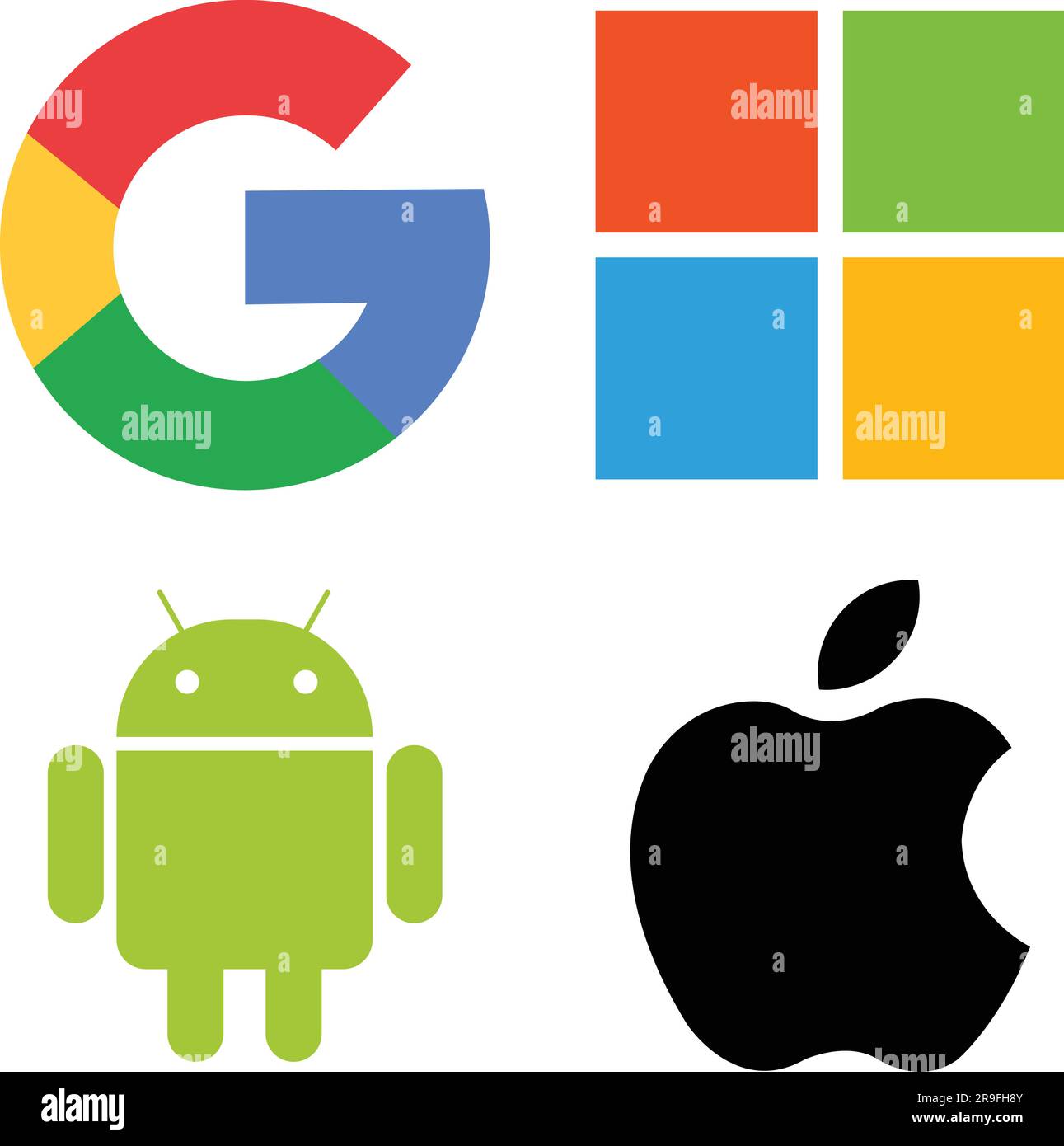 Microsoft Window Logo. Realistic Window Operating System Brand Logotype.  Microsoft - Technology Corporation, Computer Software Vector Stock Vector  Image & Art - Alamy