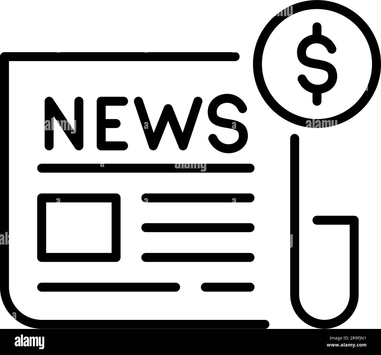 Newspaper subscription. Pixel perfect icon Stock Vector Image & Art - Alamy