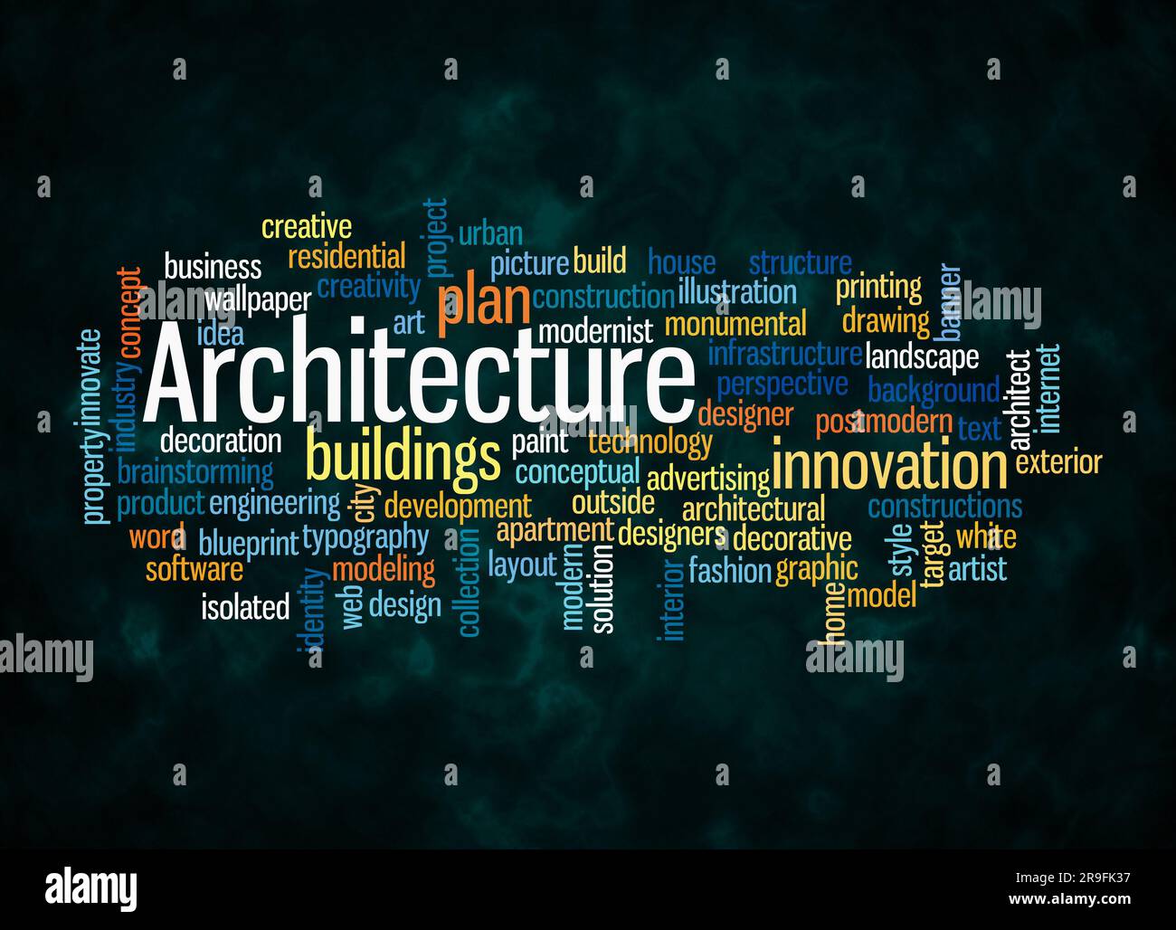 Word Cloud with ARCHITECTURE concept create with text only Stock Photo ...