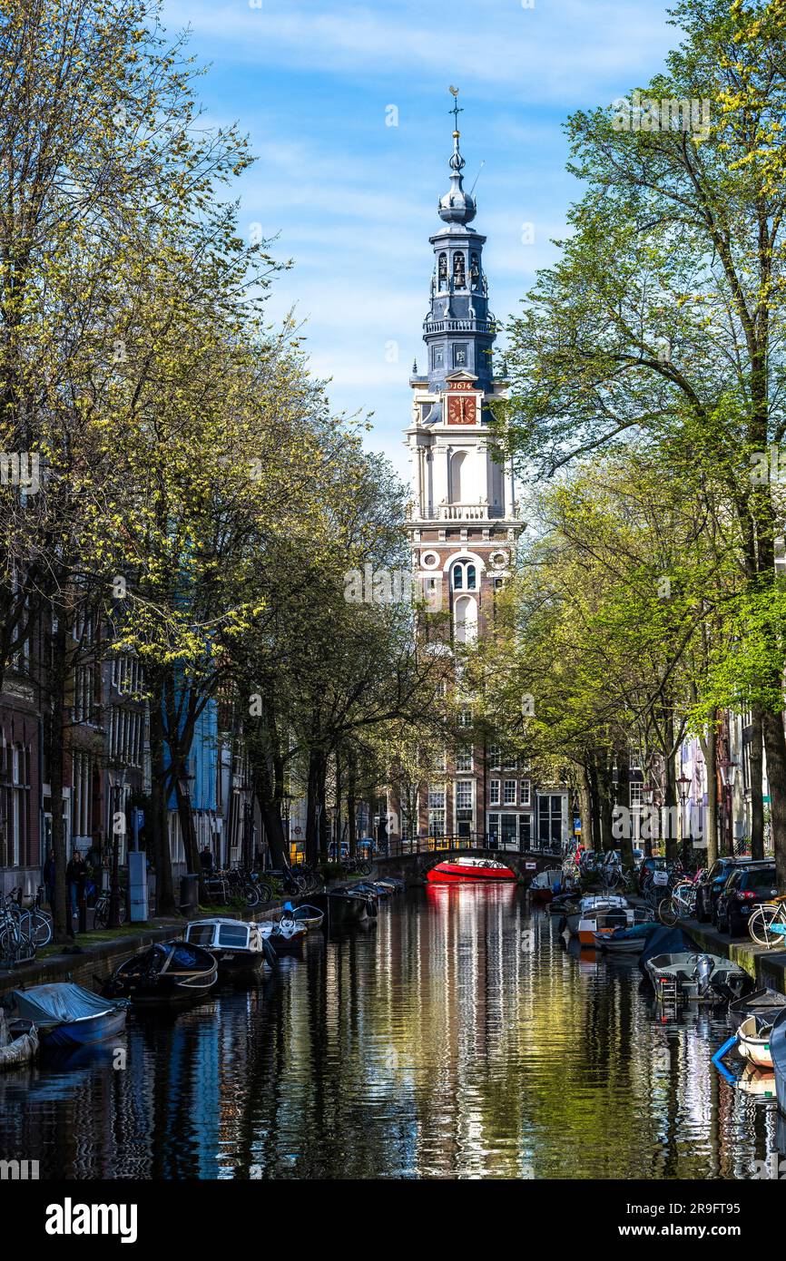 Zuiderkerk church tower Stock Photo