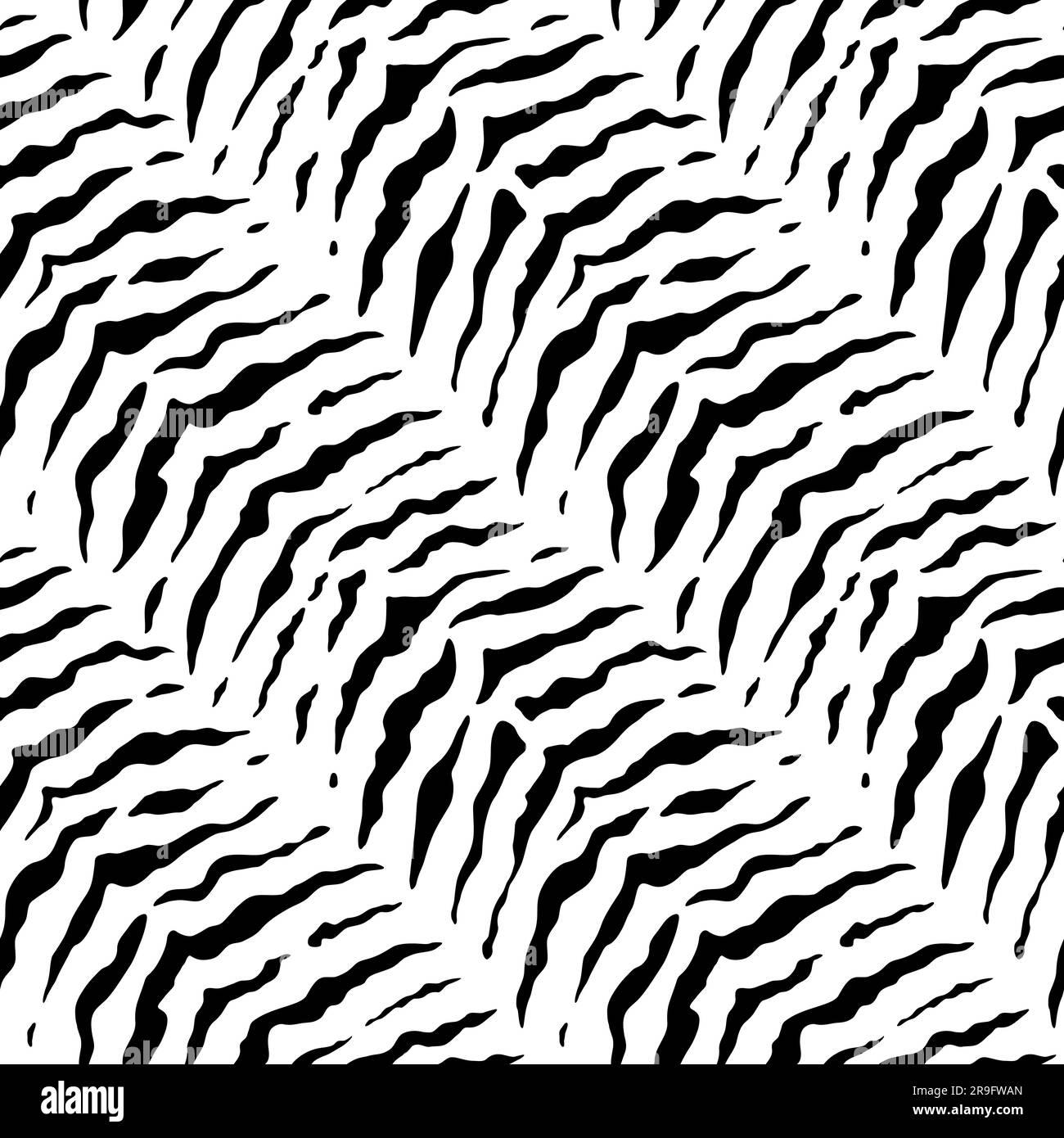 Zebra seamless pattern. Tiger print. Repeating animal skin texture