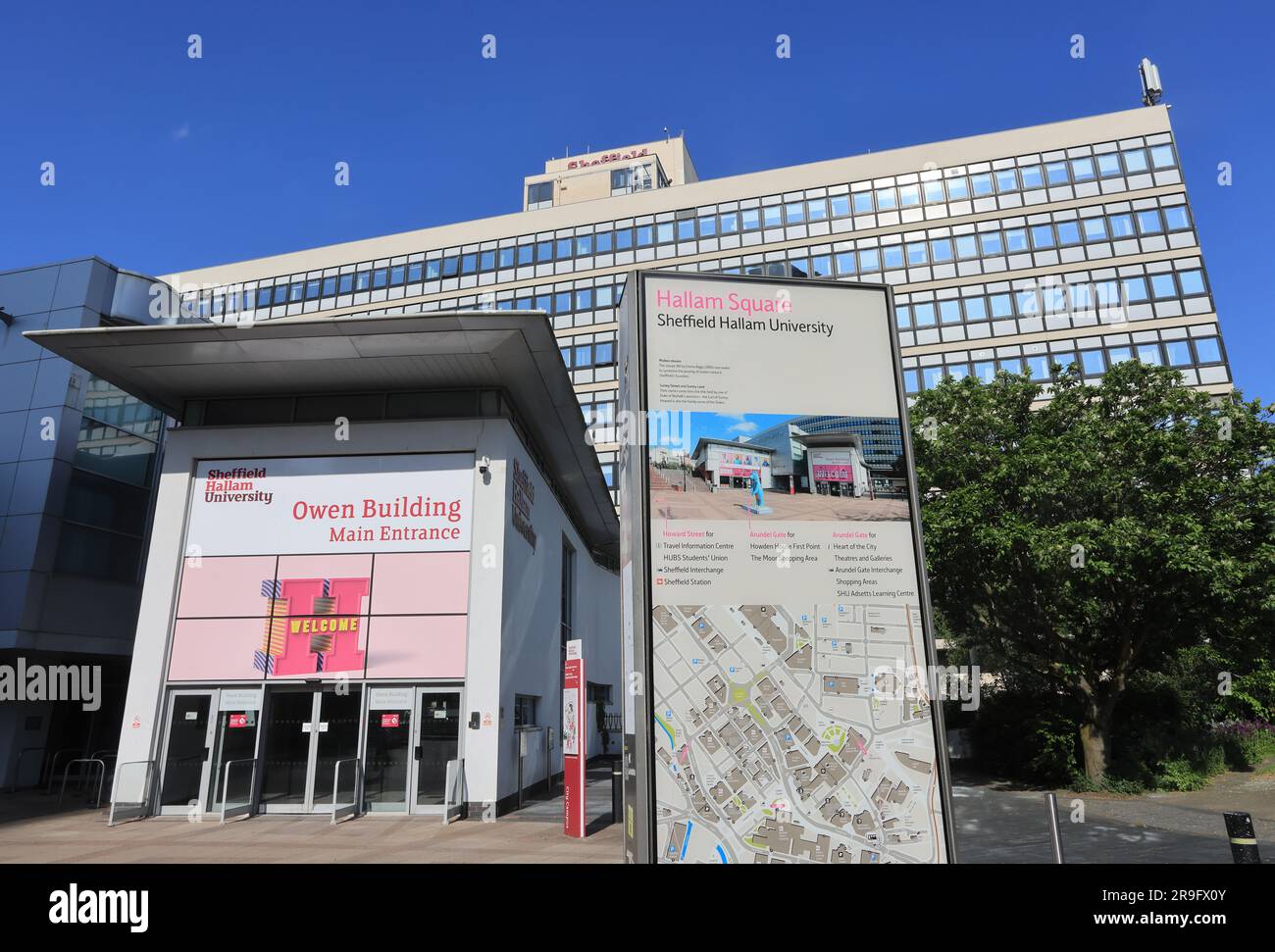 Sheffield Hallam University buildings, Sheffield, South Yorkshire, UK Stock Photo