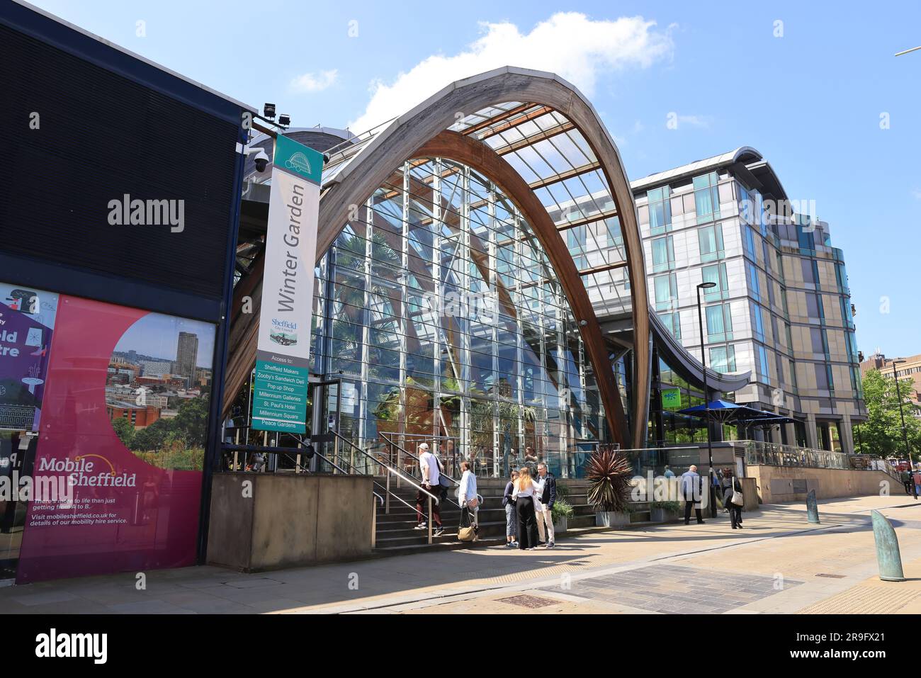 Sheffield Winter Gardens, a large temperate glasshouse in Sheffield