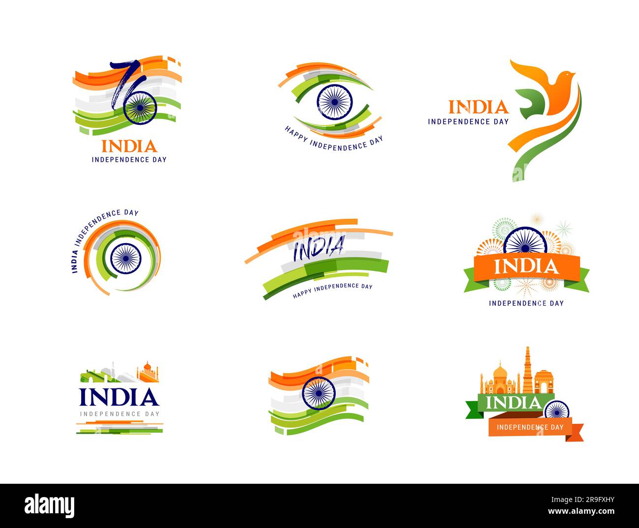 indian independence day logo images