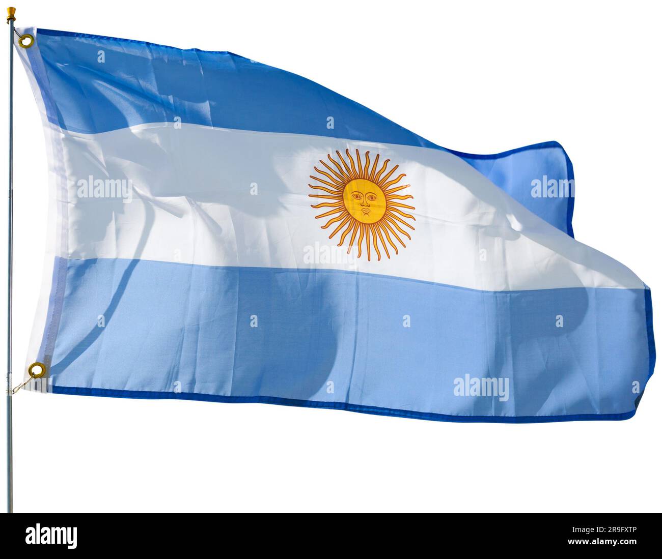 argentina vs mexico sub 20 - Flag argentina on blue Cut Out Stock Images & Pictures