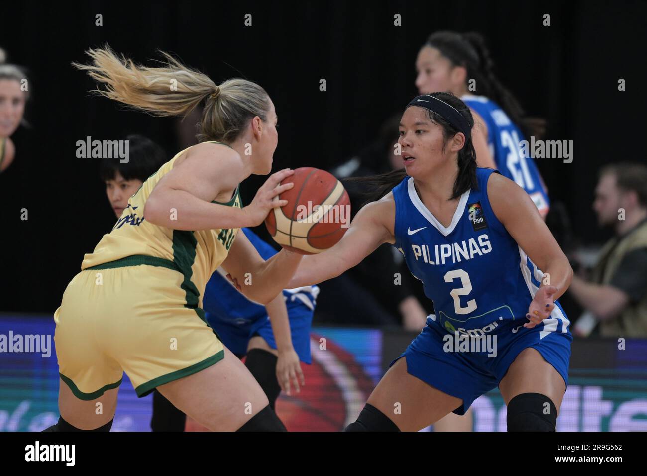 Sydney, Australia. 26th June, 2023. Tess Madgen (L) of Australia Women