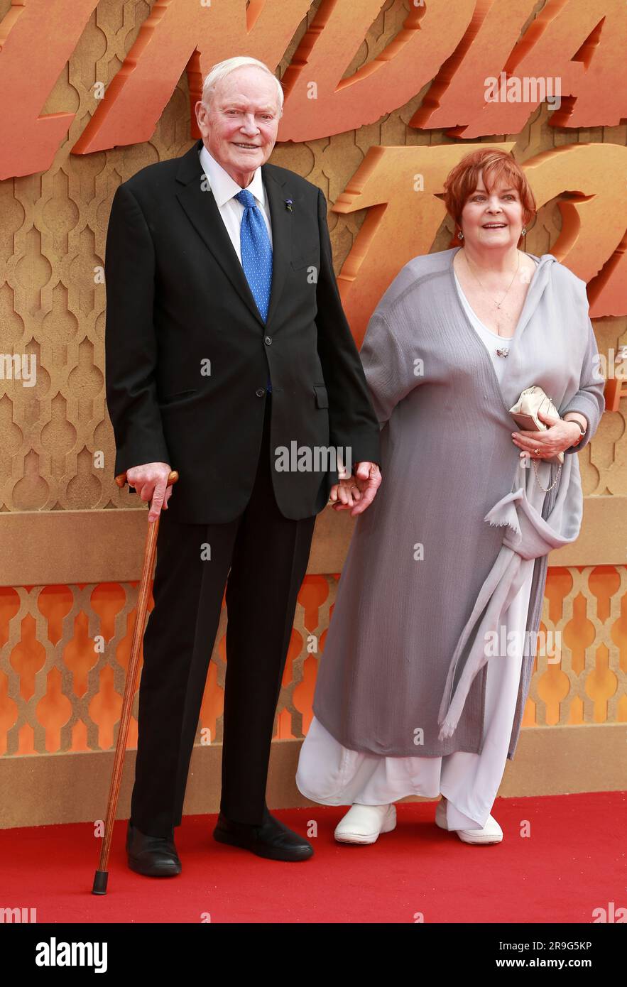 London, UK. 26th June, 2023. Julian Glover and Isla Blair attend the 'Indiana Jones And The Dial Of Destiny' UK Premiere at Cineworld Leicester Square in London. Credit: SOPA Images Limited/Alamy Live News Stock Photo