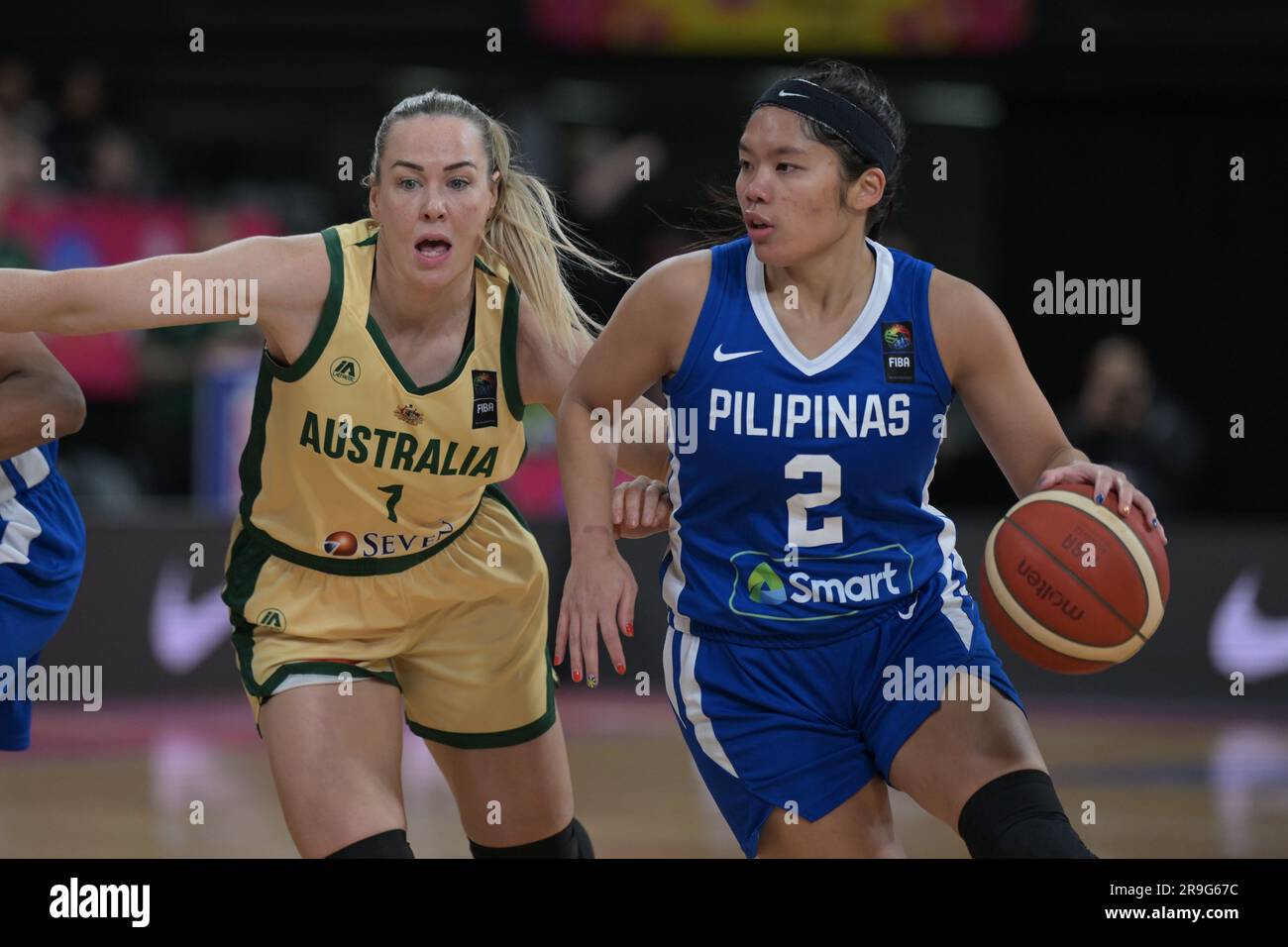 Sydney, Australia. 26th June, 2023. Tess Madgen (L) of Australia Women