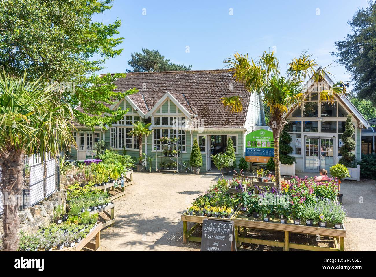 Entrance to Ventnor Botanic Garden, Undercliff Drive, Vetnor, Isle of Wight, England, United Kingdom Stock Photo