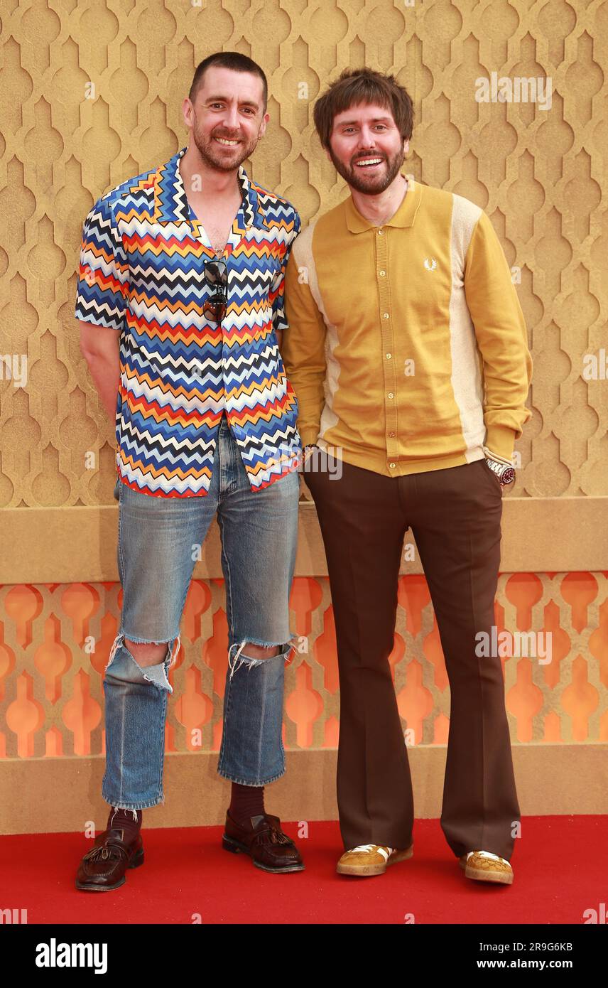 London, UK. 26th June, 2023. Miles Kane and James Buckley attend the