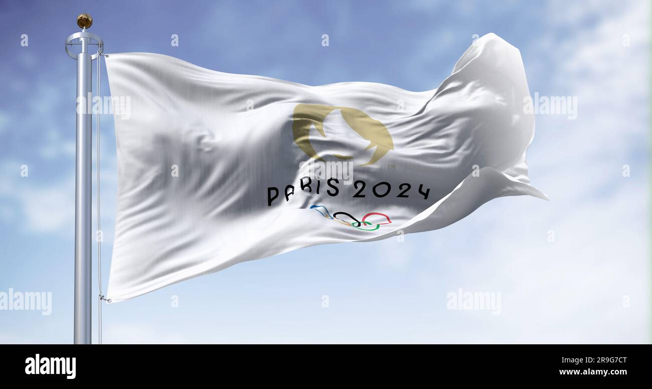 Olympics paris 2024 flag hires stock photography and images Alamy