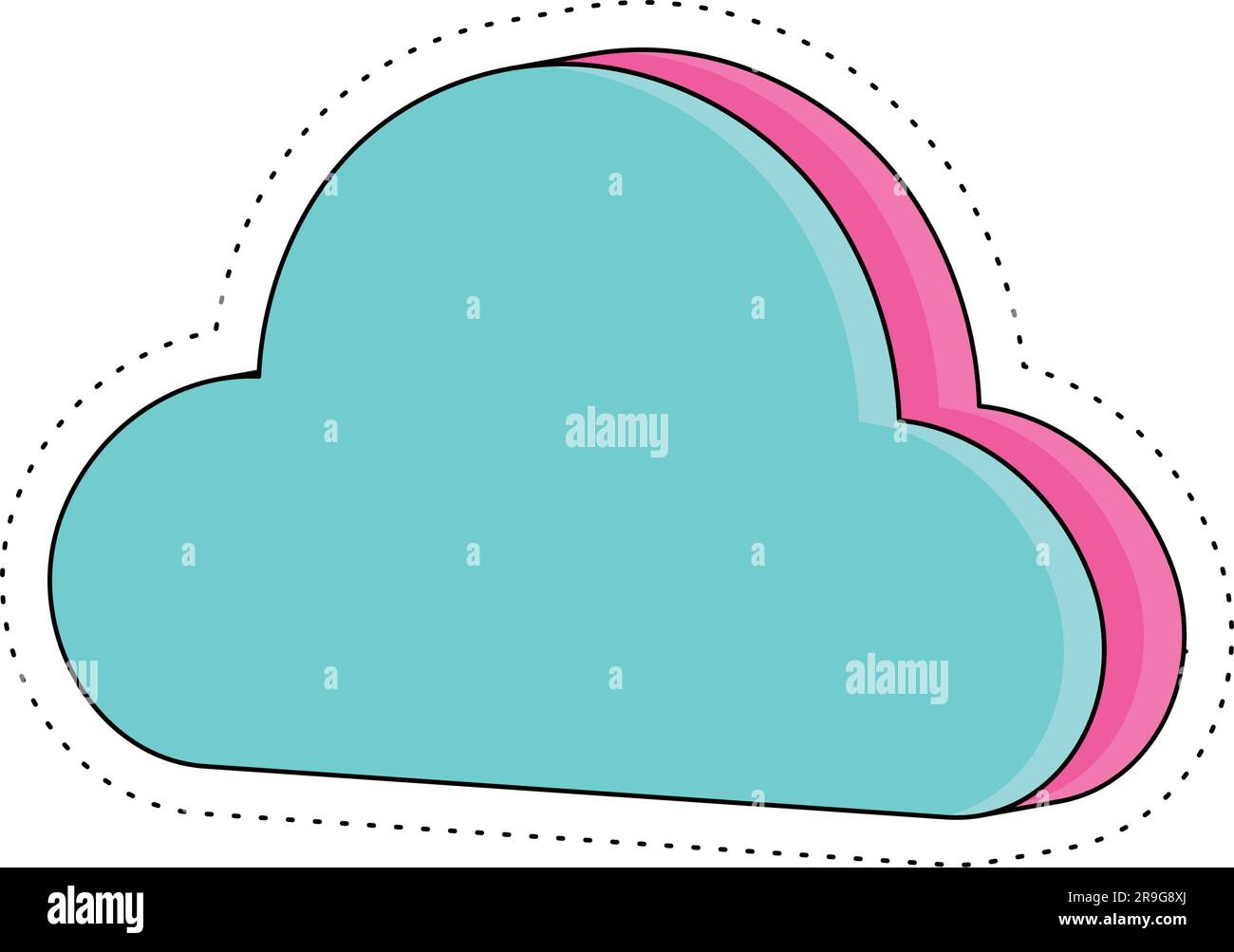 Groovy cloud cute cartoon hi-res stock photography and images - Alamy