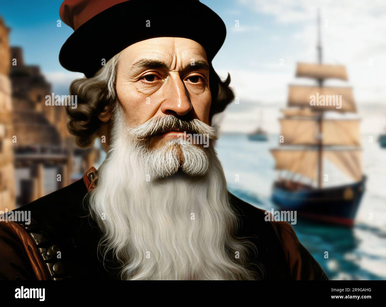 Henry Hudson was a legendary English explorer and navigator Stock Photo
