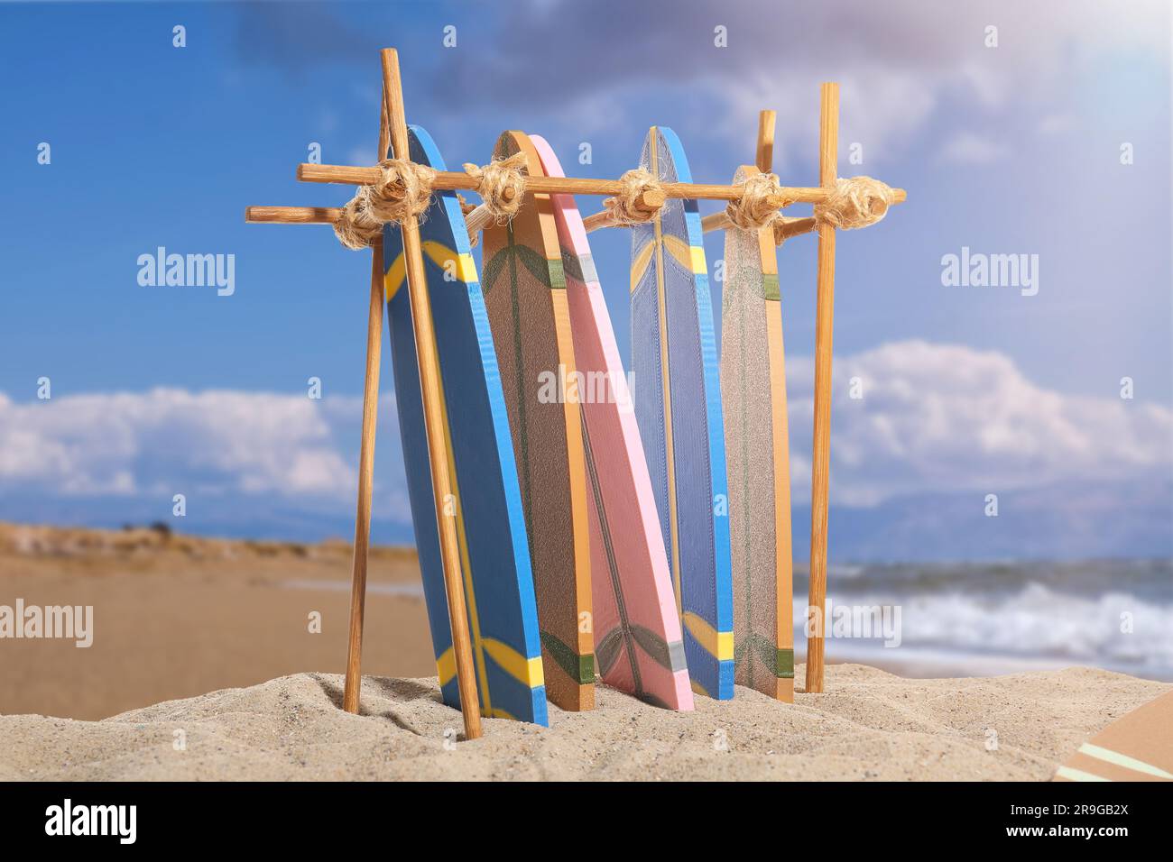 Stand different surfboards on hi-res stock photography and images - Alamy