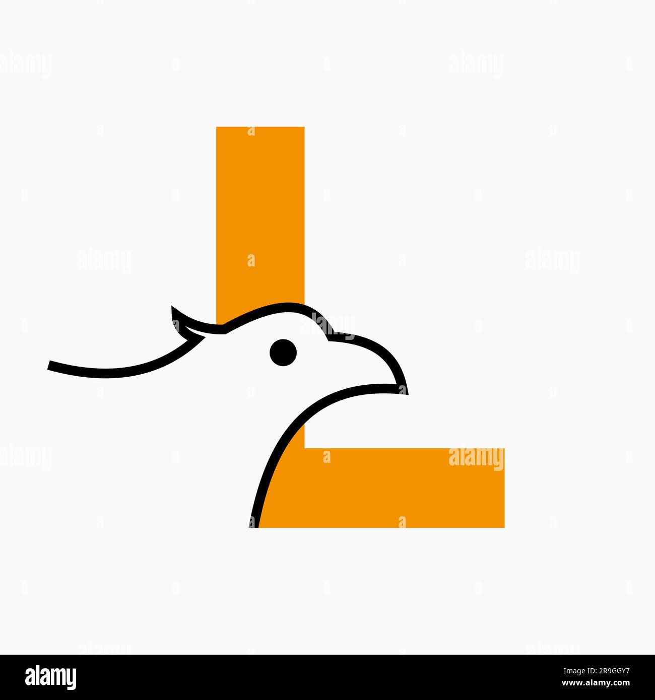 Initial Letter L Eagle Logo Design. Transportation Symbol Vector ...