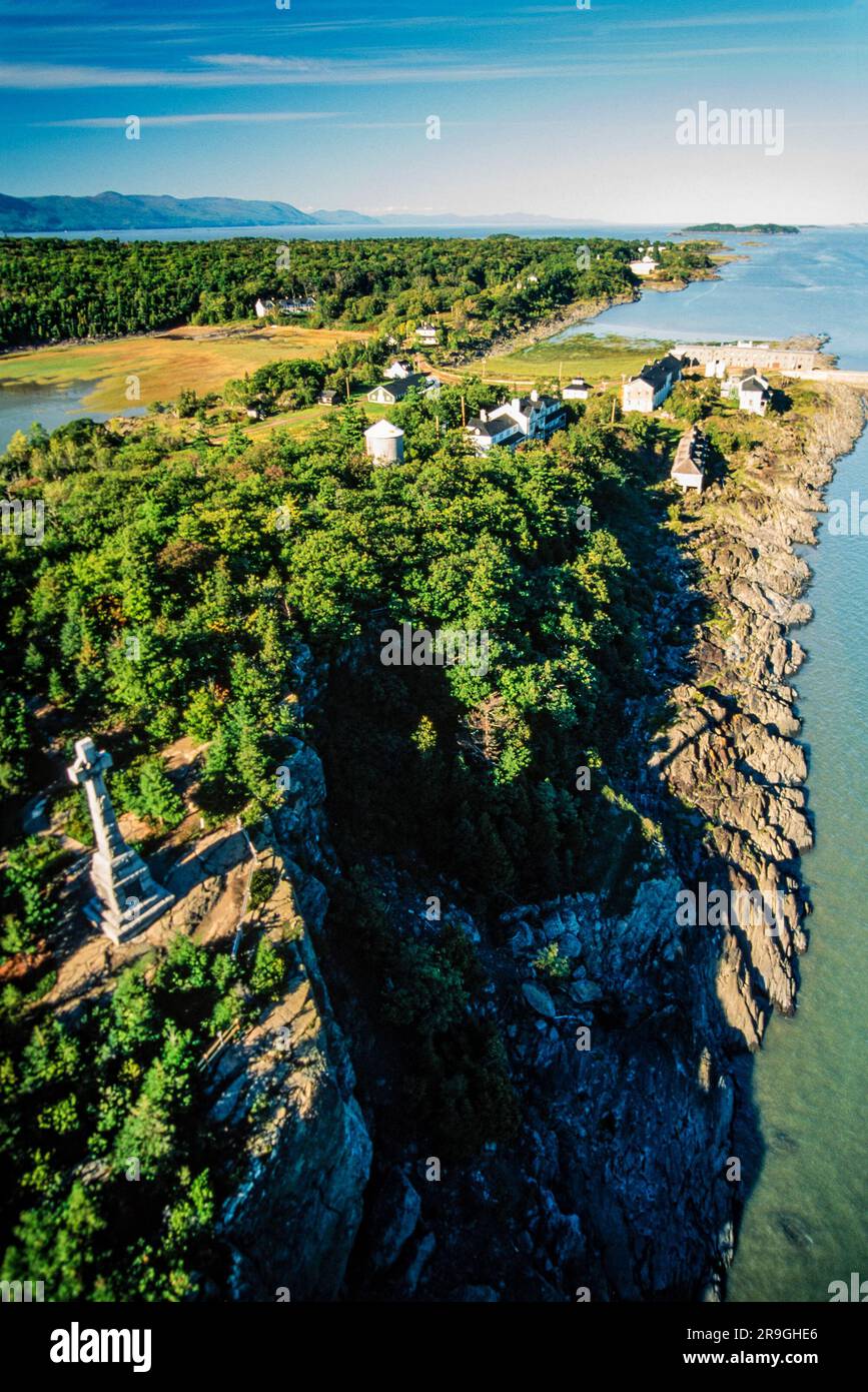Aerial of GrosseIle, Quebec, PQ, Canada Stock Photo Alamy