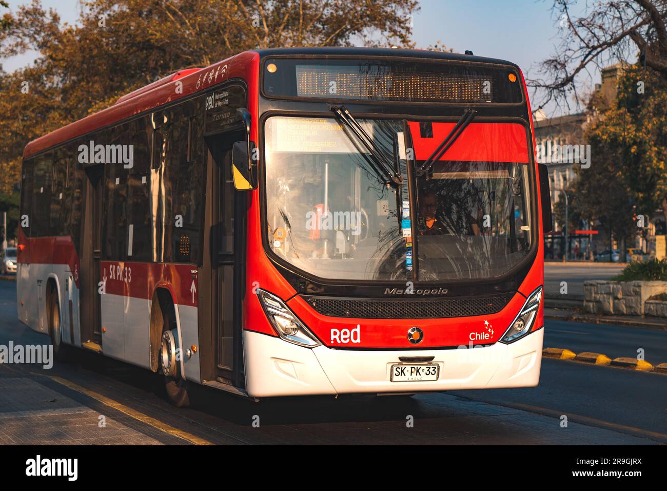 Santiago, Chile February 09 2023 A brand new public transport