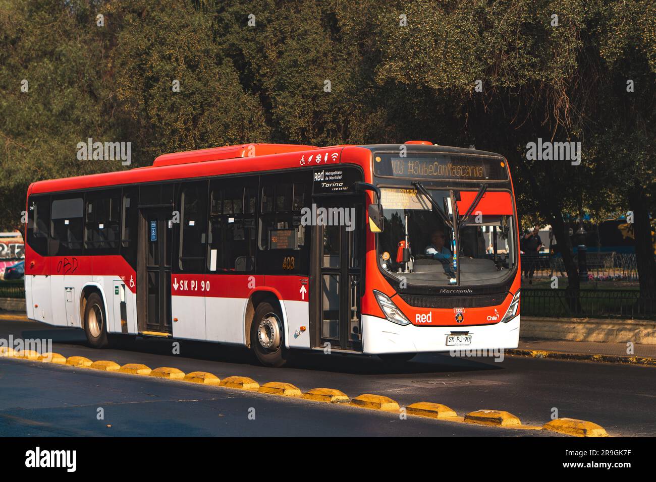 Santiago, Chile February 09 2023 A brand new public transport
