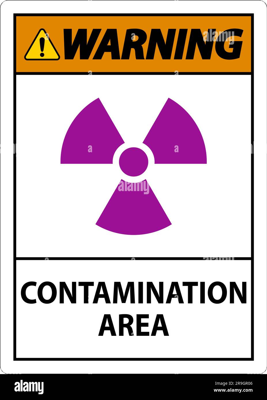 Warning Radioactive Materials Sign Caution Contamination Area Stock Vector Image & Art Alamy