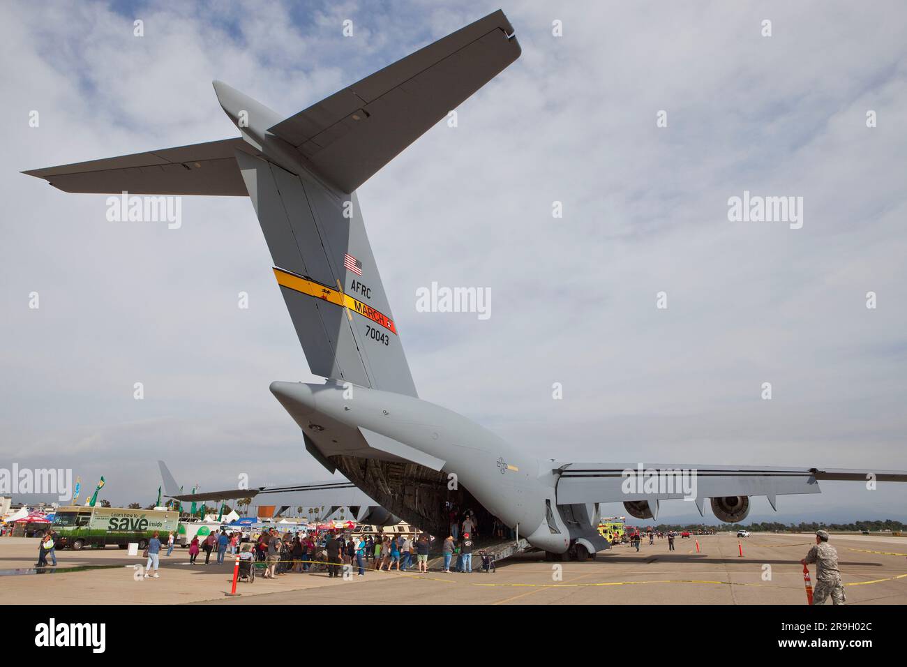 US Air Force C17 military cargo plane 2.tif Stock Photo