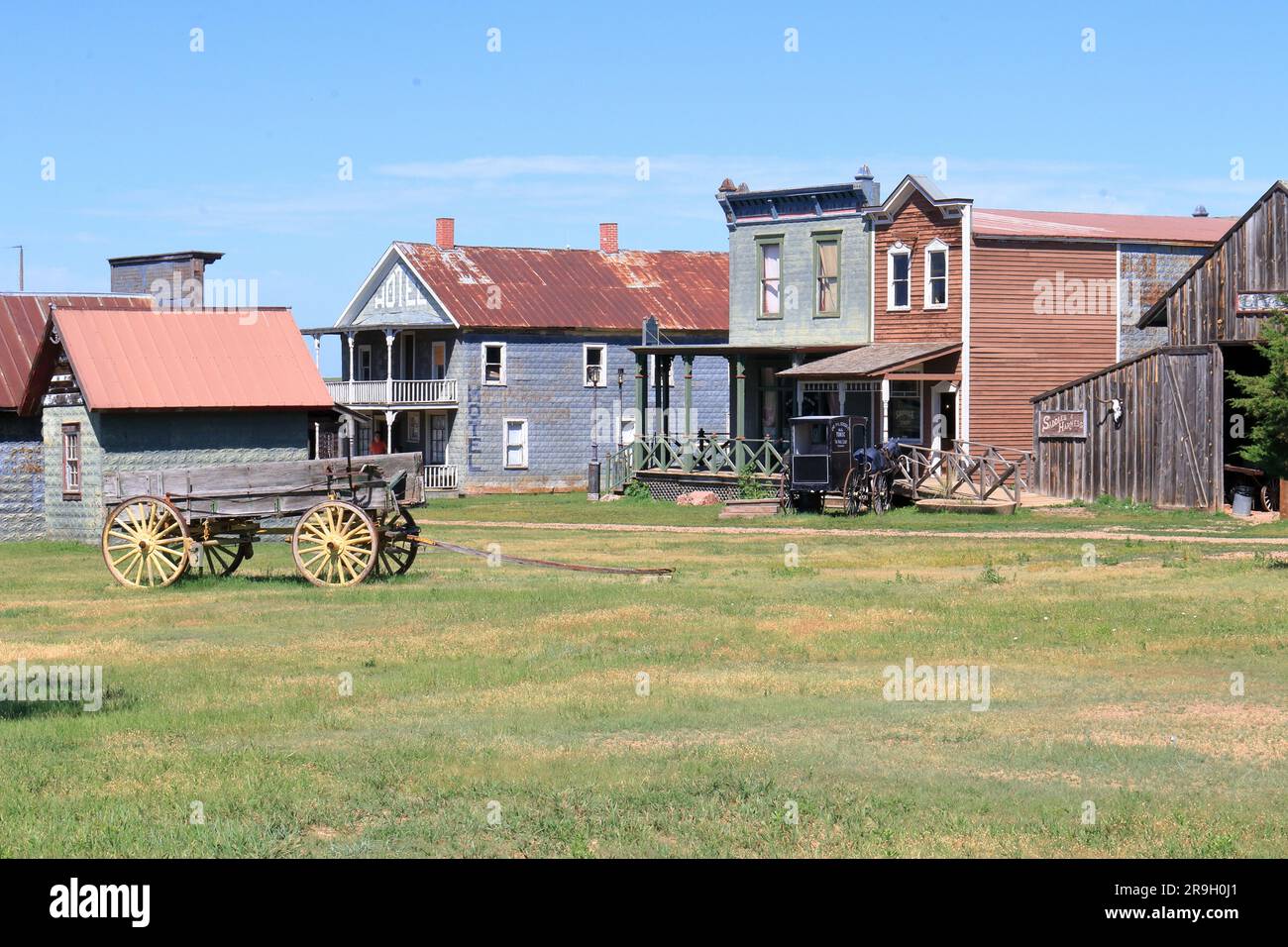 Wild Western Town Stock Photo