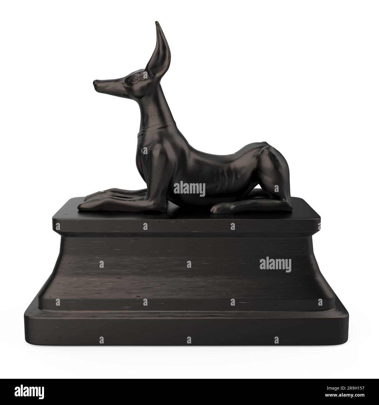 Egyptian Anubis Statue Isolated Stock Photo Alamy