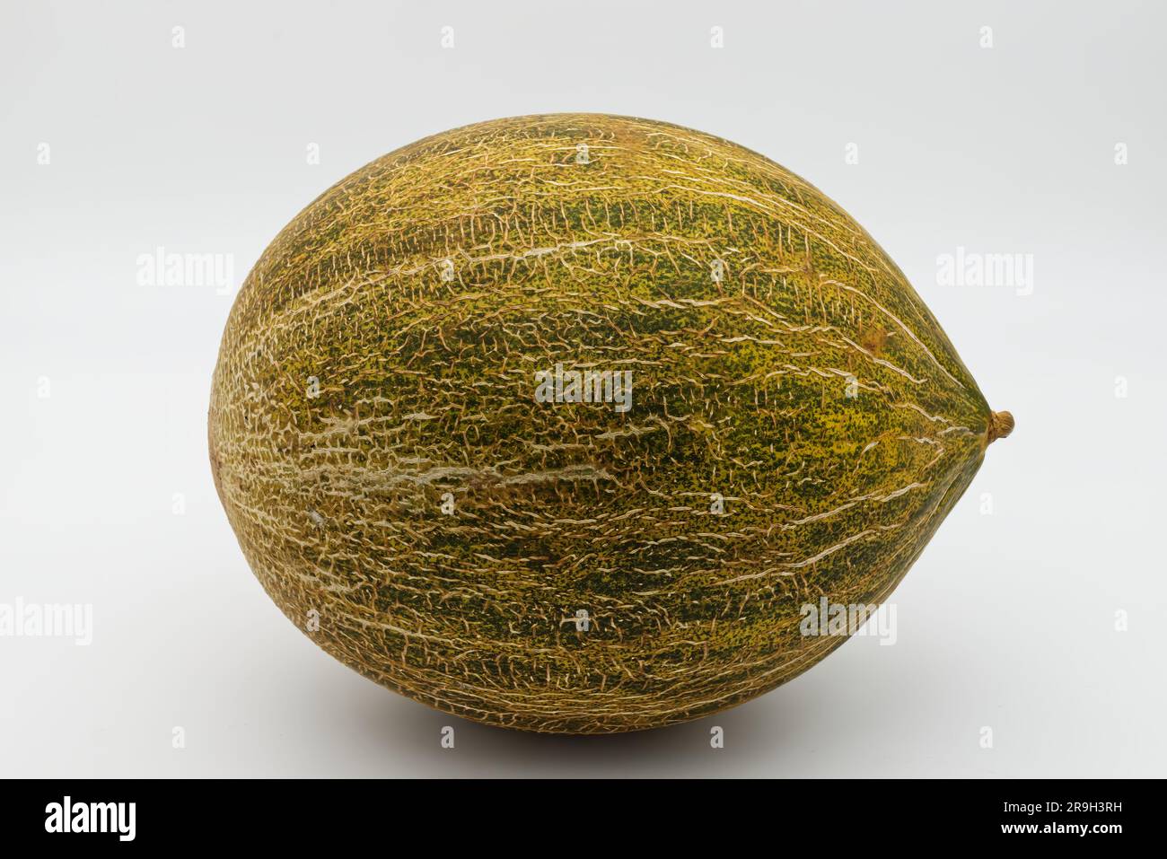 A fresh yellow melon isolated on white background Stock Photo