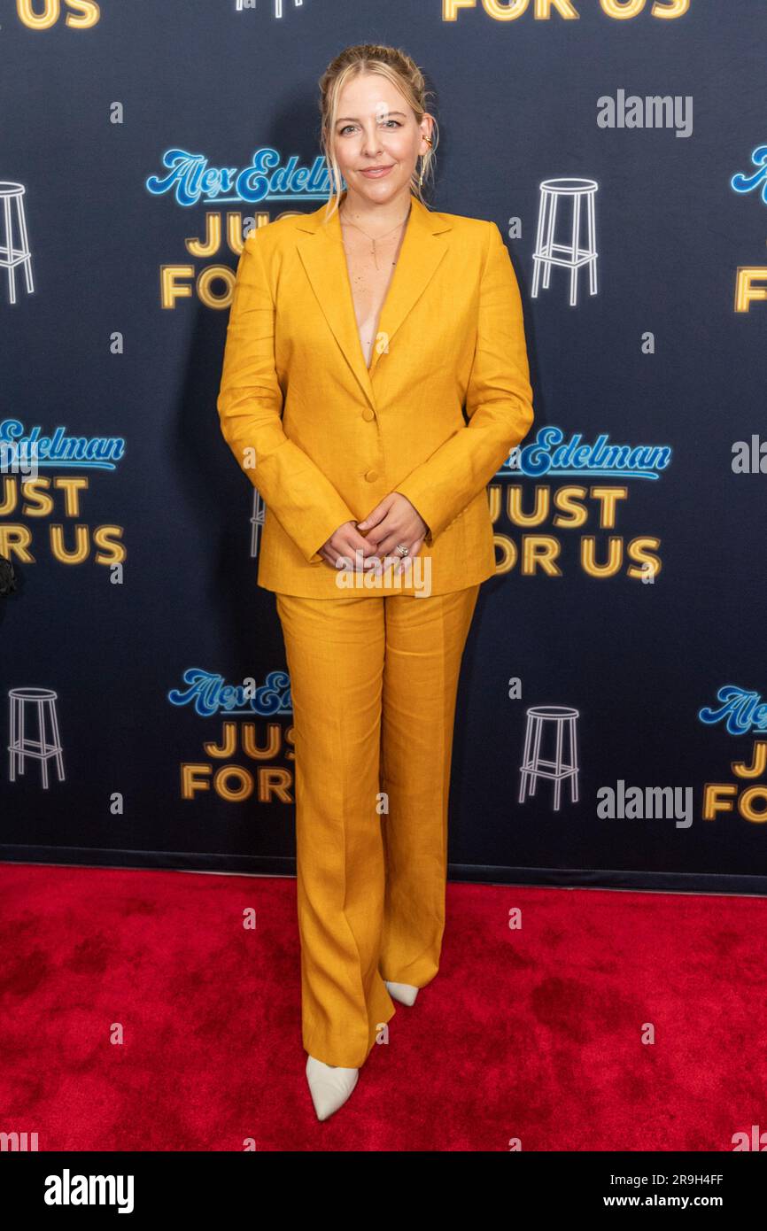 Helene Yorke attends 'Just For Us' Broadway Opening Night at Hudson Theatre in New York on June 26, 2023 Stock Photo