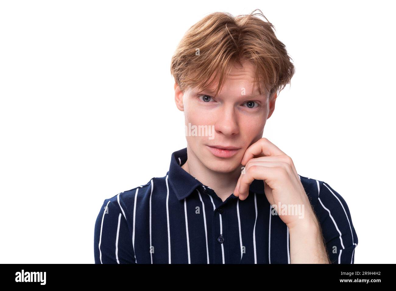 Smart handsome young blond hi-res stock photography and images - Alamy