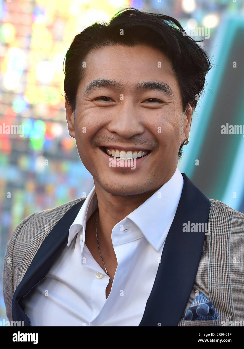 Chris Pang arrives at the Los Angeles premiere of "Joy Ride," Monday