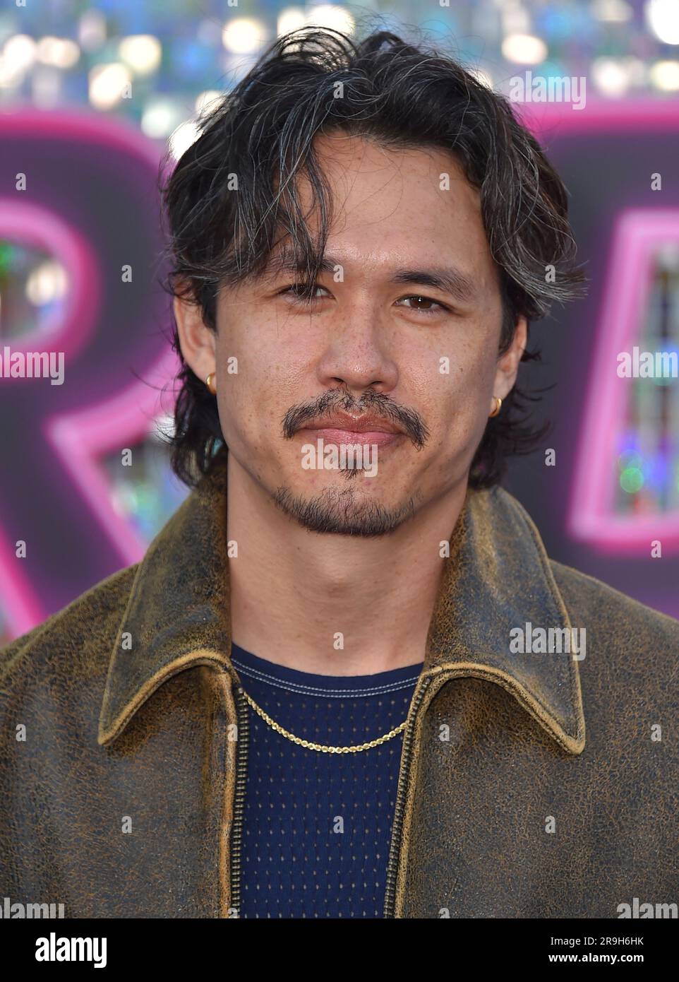 Alexander Hodge arrives at the Los Angeles premiere of "Joy Ride