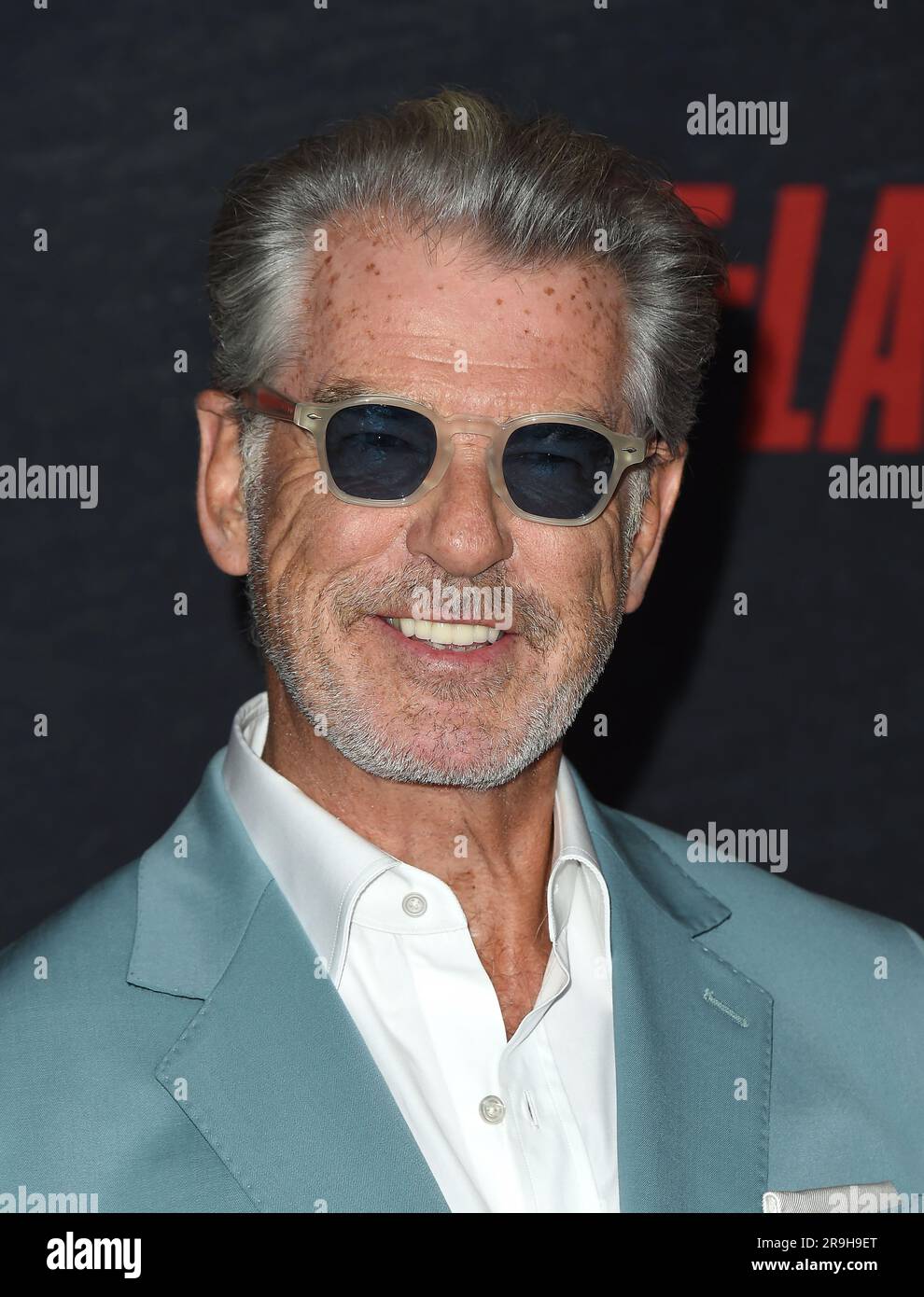 Los Angeles, USA. 26th June, 2023. Pierce Brosnan arriving to Netflix's “The OutLaws” Los
