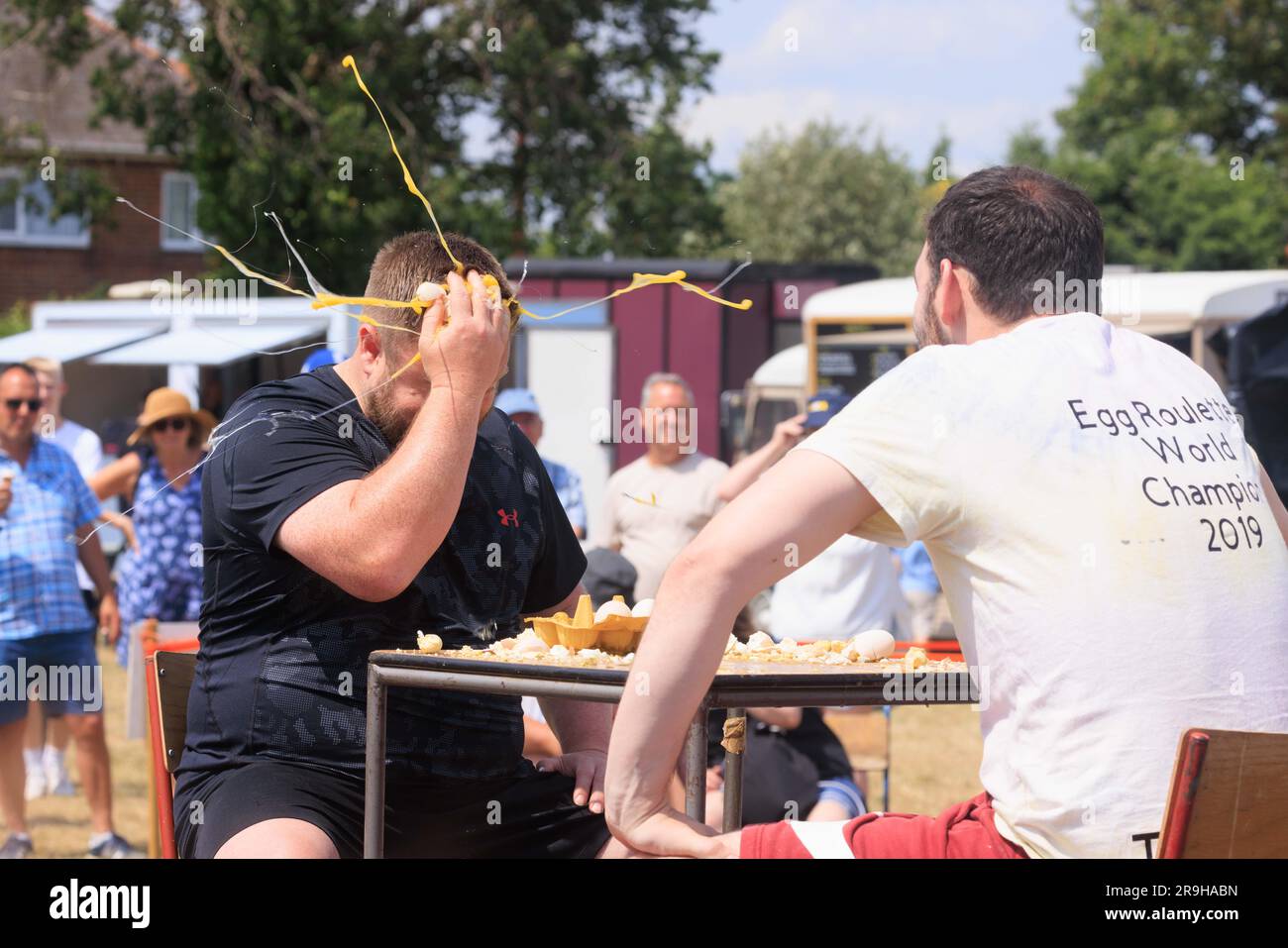 Swaton, Lincolnshire , England June 25th 2023 The World Egg Throwing