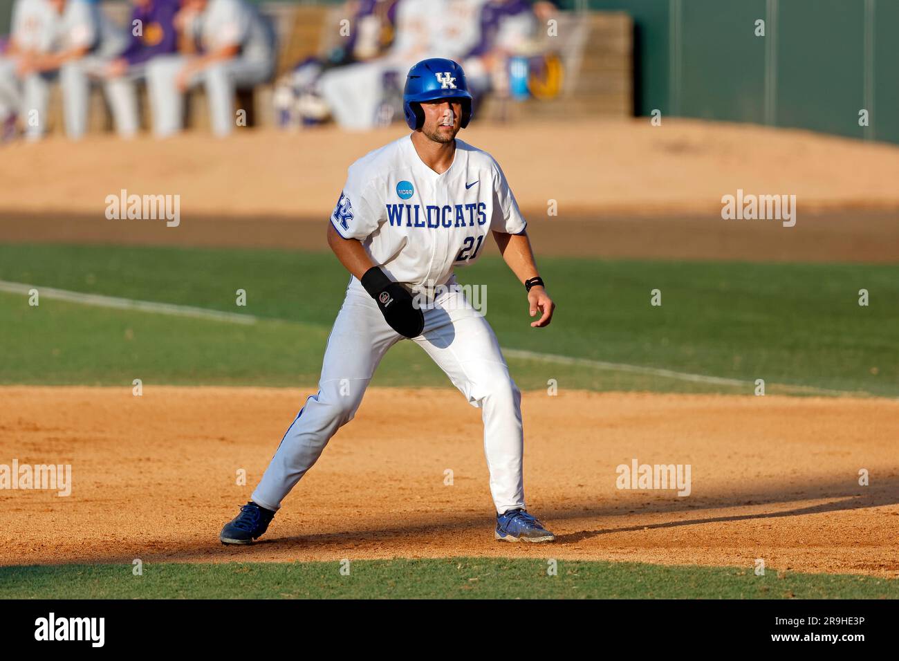 Kentucky infielder Ryan Waldschmidt (21) during an NCAA college baseball tournament super